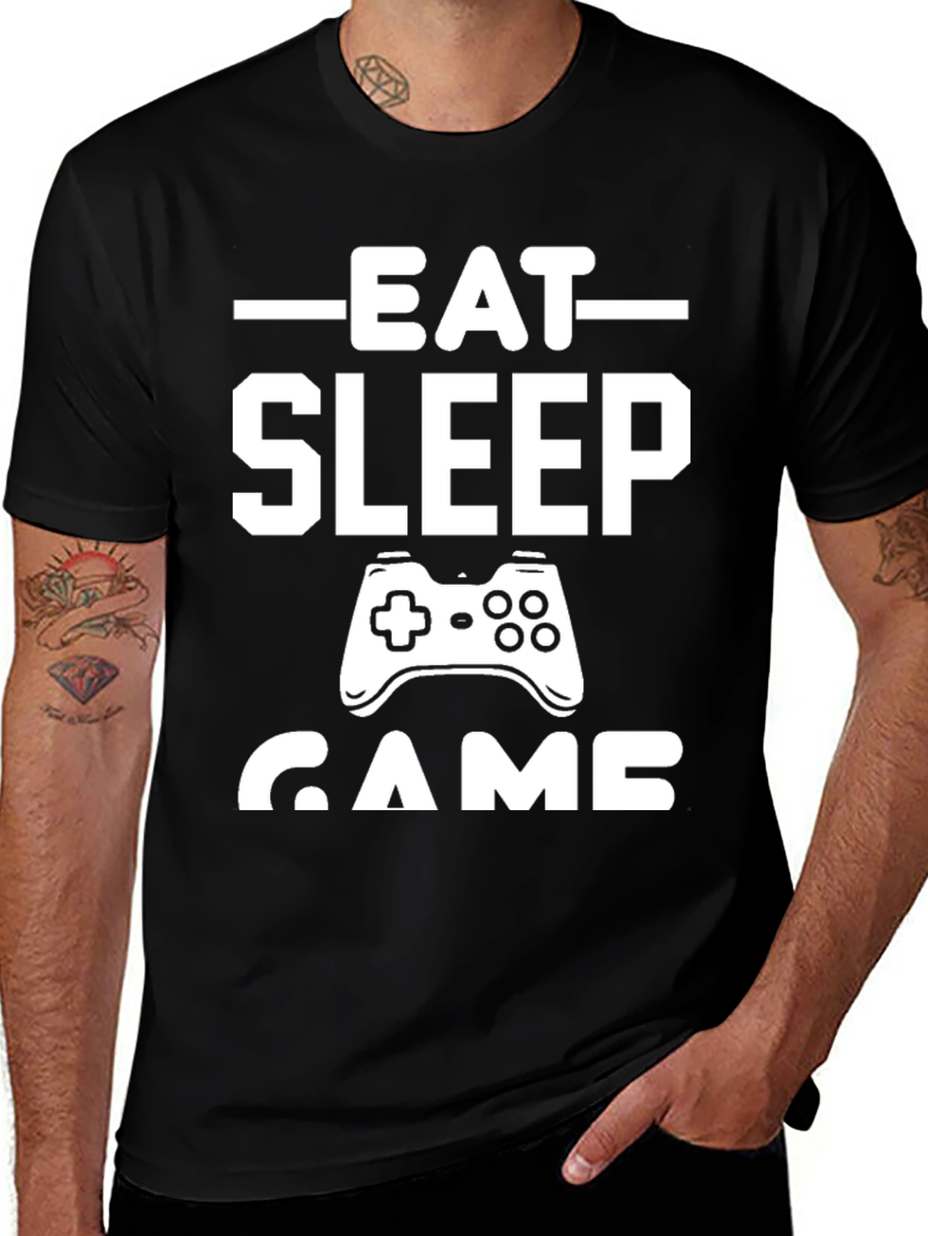 Variant 15 of Eat Sleep Game T-Shirt - Gamer Lifestyle Tee