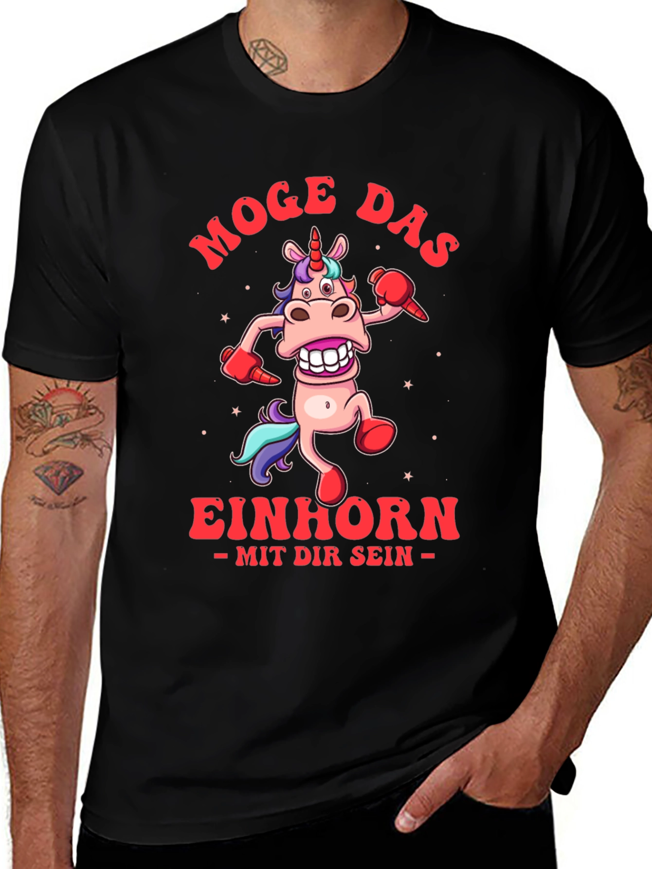 Variant 24 of Funny Unicorn T-Shirt - Moge Das Einhorn
