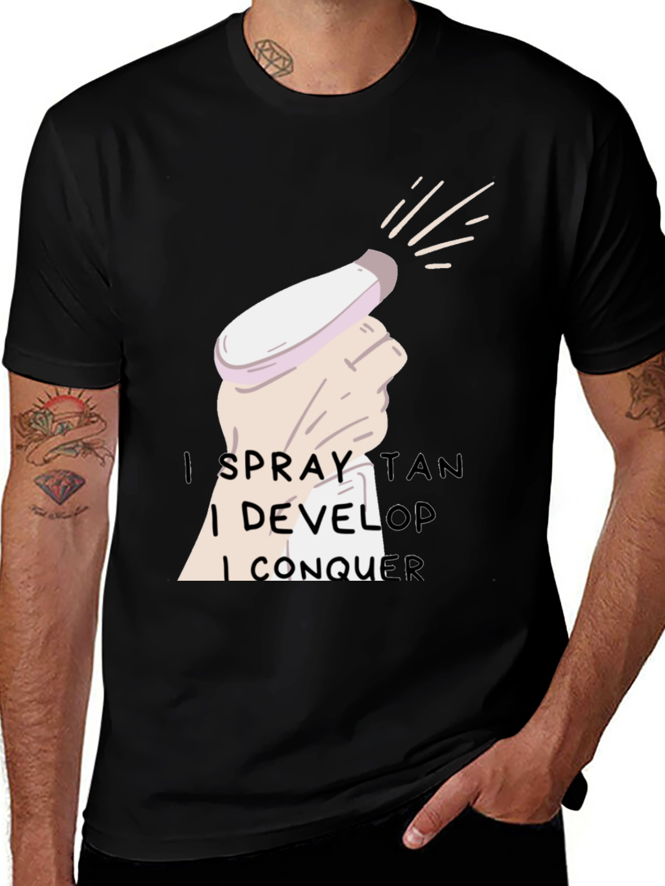 Variant 17 of Spray Tan Conquer T-Shirt