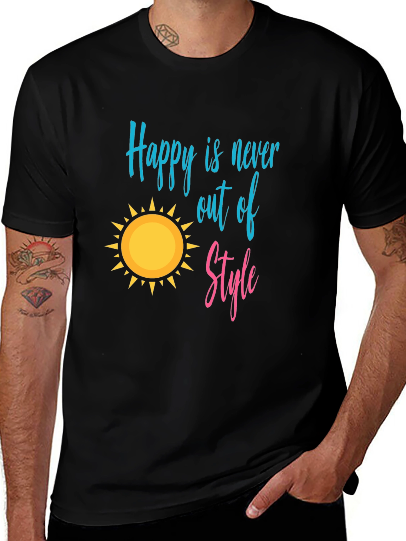 Variant 30 of Happy is Never Out of Style Graphic Tee