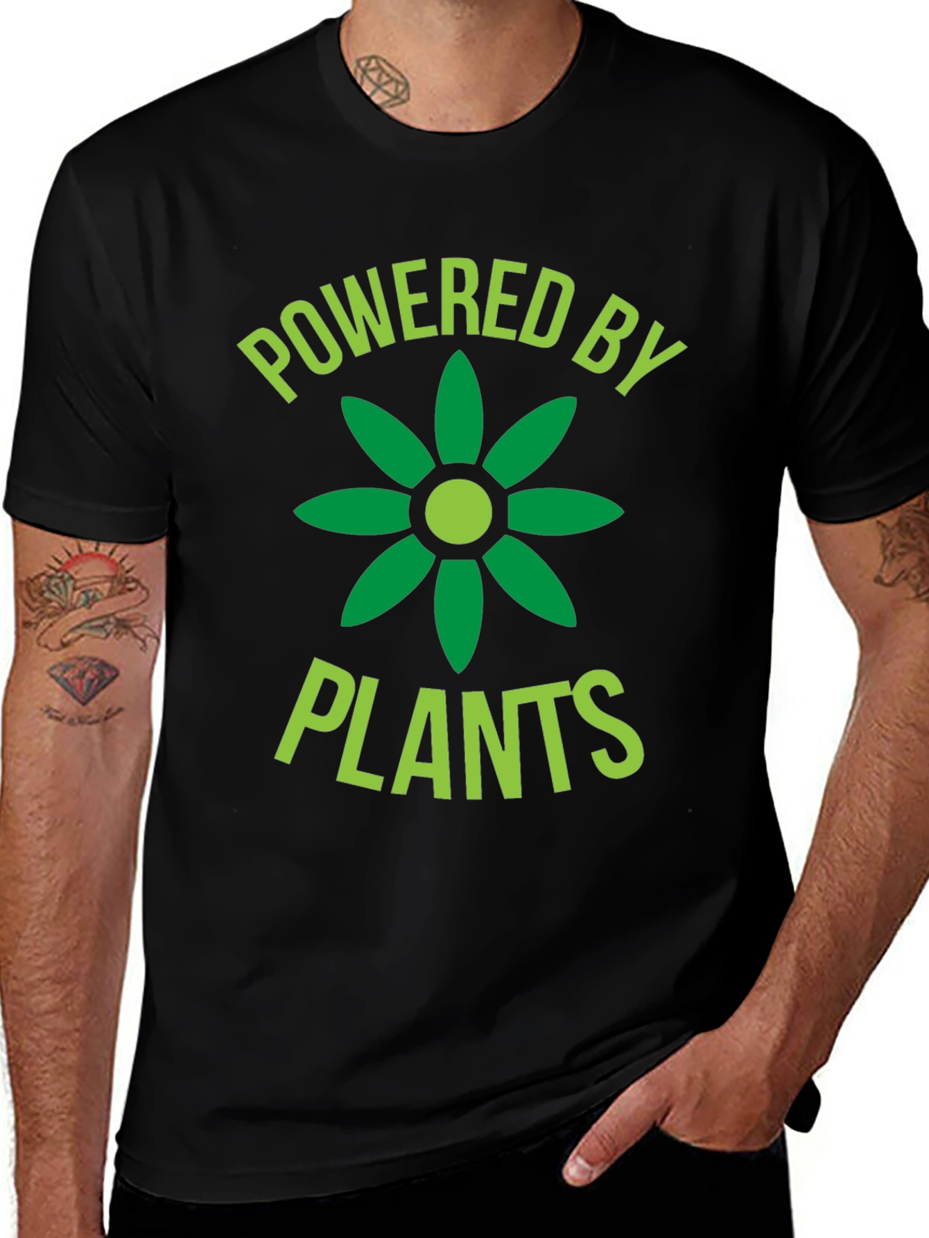 Variant 10 of Powered By Plants Graphic Tee - Vegan T-Shirt