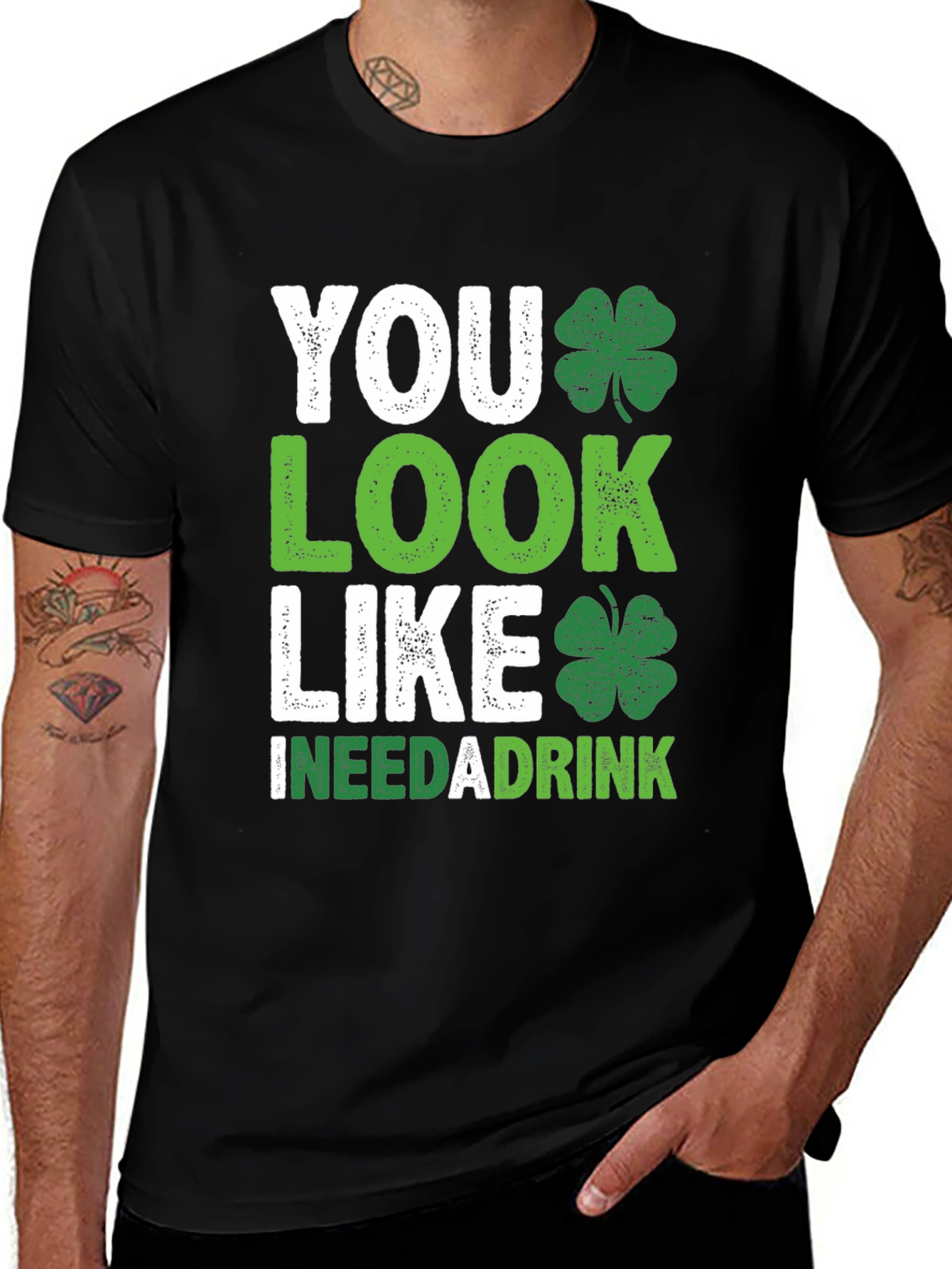 St. Patrick's Day "I Need a Drink" Graphic Tee