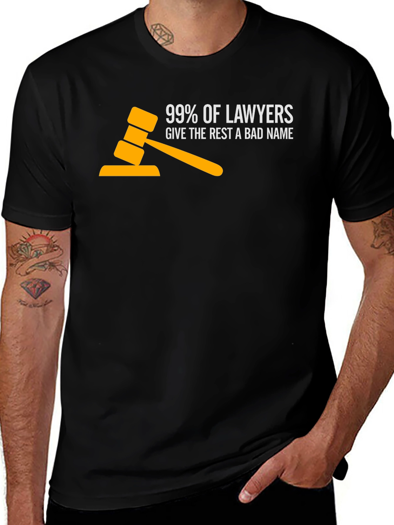 Variant 3 of Lawyer Humor T-Shirt - 99% Give the Rest a Bad Name