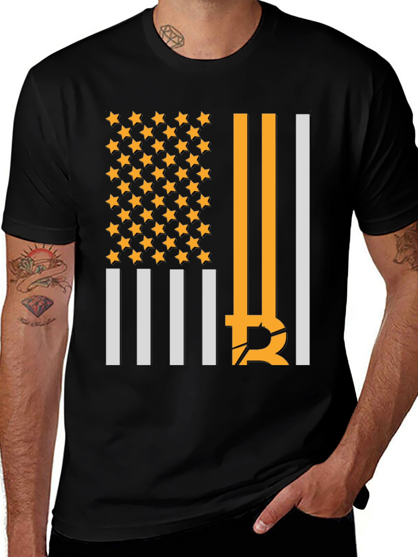 Bitcoin American Flag T-Shirt