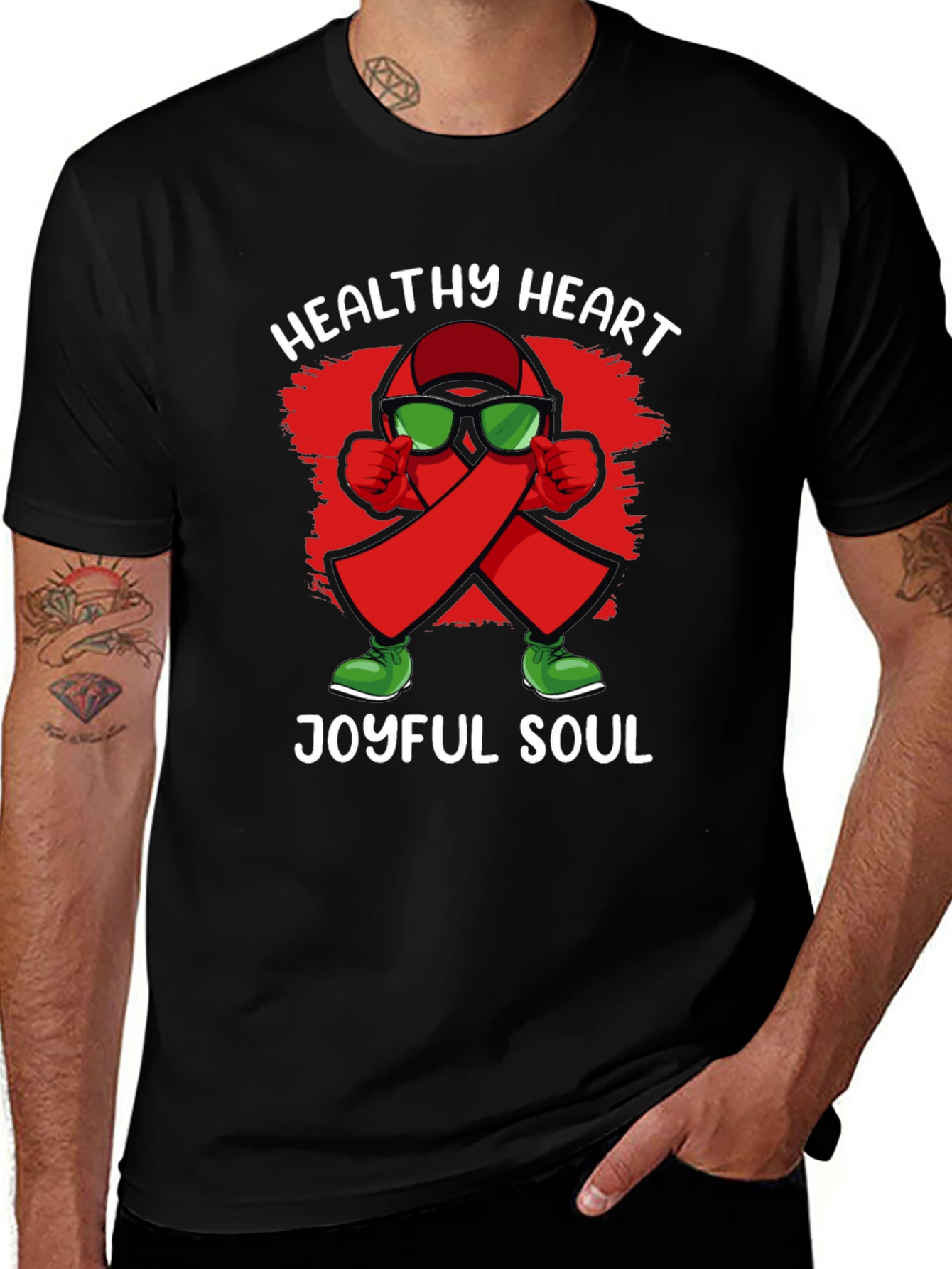 Variant 27 of Healthy Heart Joyful Soul Graphic Tee