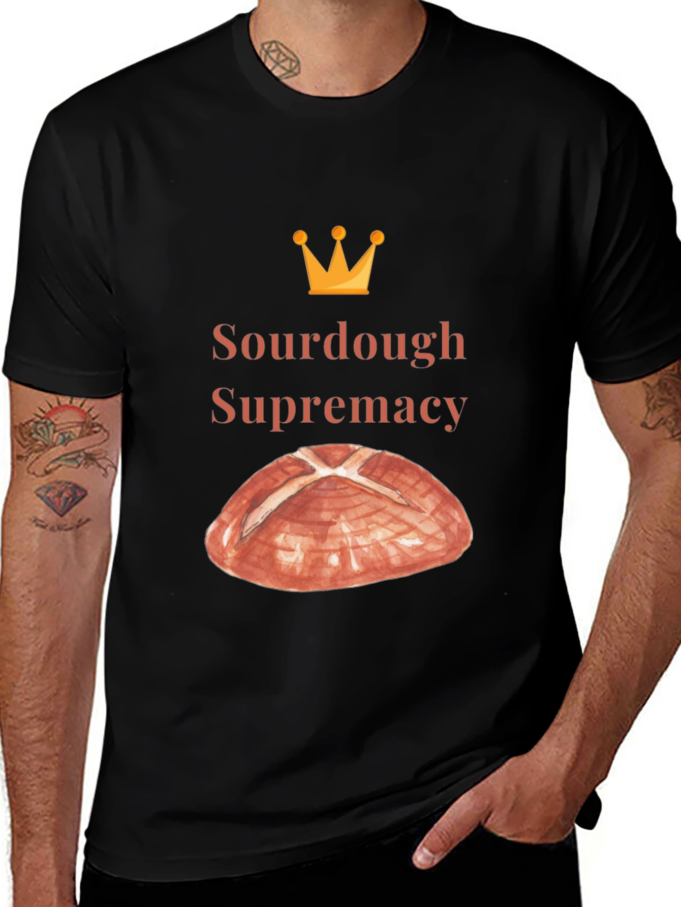 Variant 28 of Sourdough Supremacy Tee - Bread Lover's T-Shirt