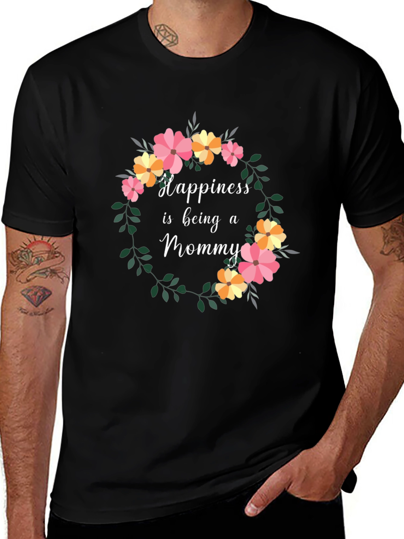 Variant 14 of Happiness is Being a Mommy Graphic Tee
