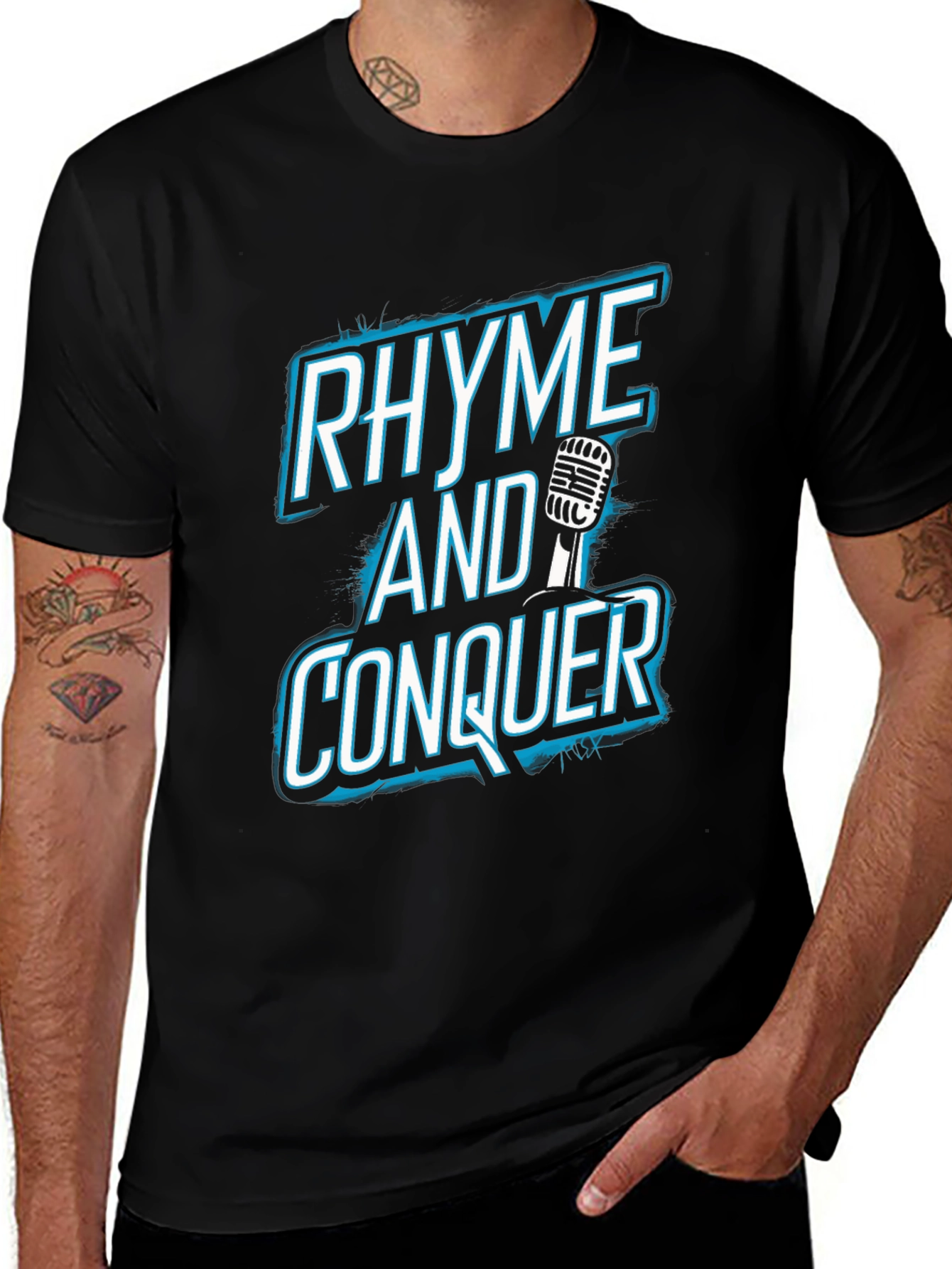 Variant 18 of Rhyme and Conquer Graphic T-Shirt