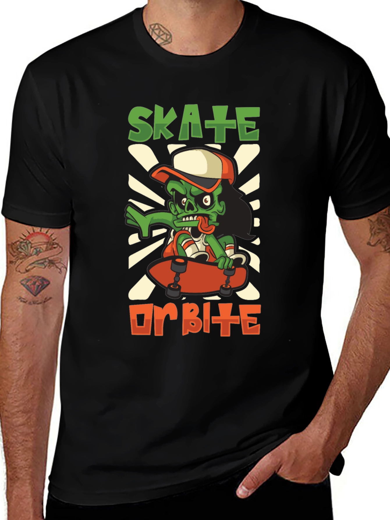 Variant 28 of Skate or Bite Zombie T-Shirt