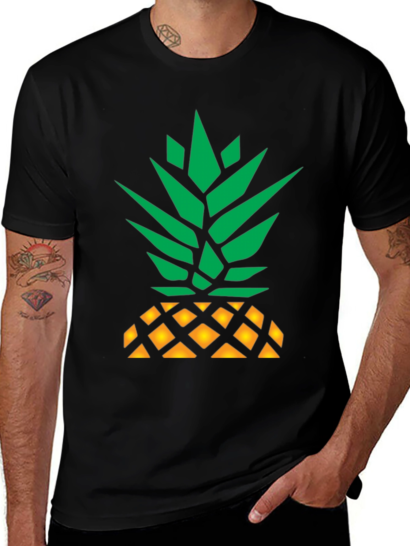 Variant 12 of Pineapple Graphic T-Shirt - Funky Fruit Design