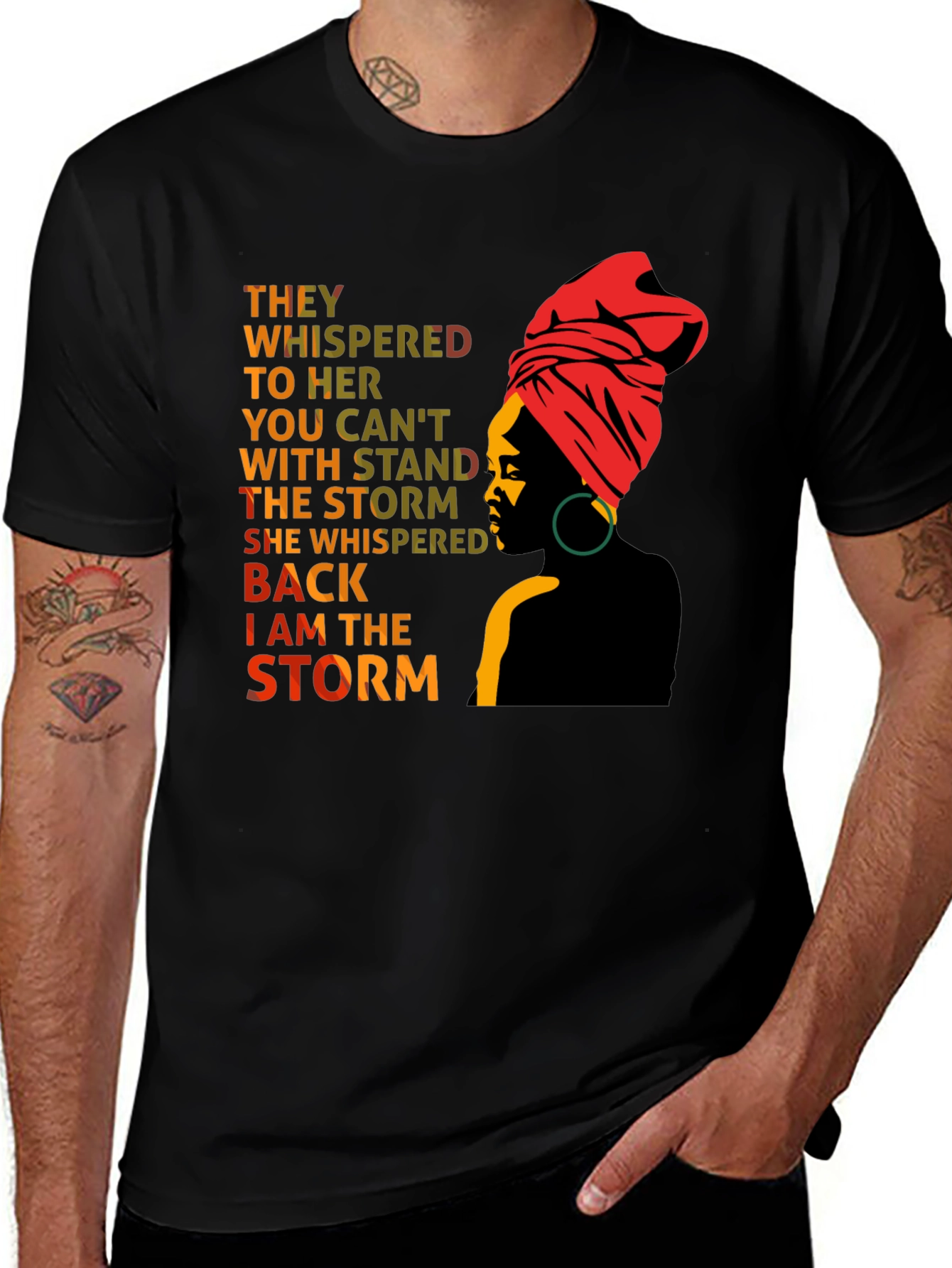 Variant 21 of Empowered Woman T-Shirt: I am the Storm