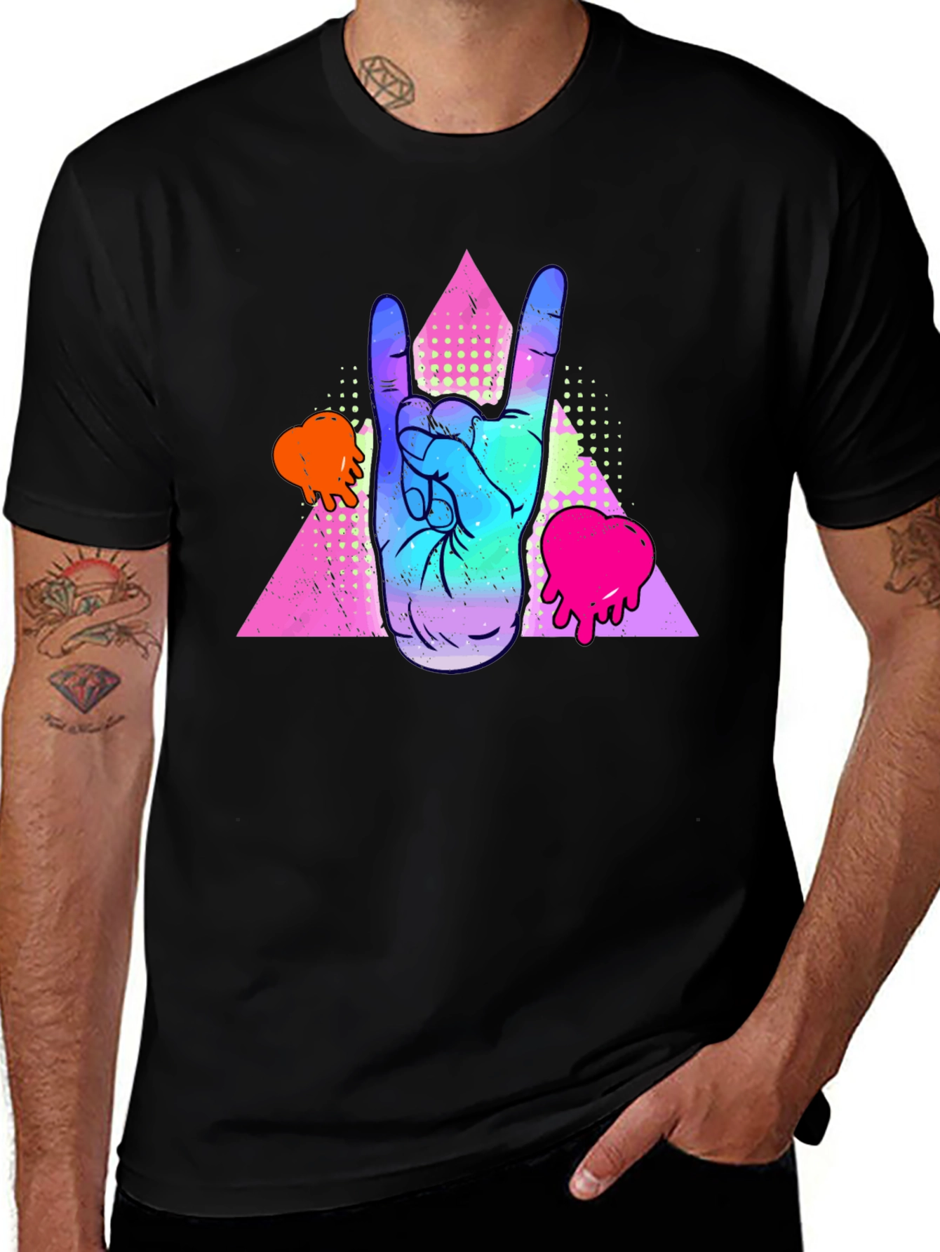 Variant 23 of Rock On Graphic Tee - Retro Vibes