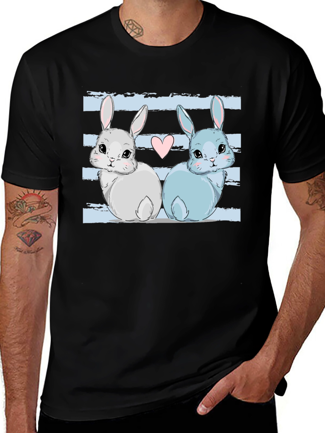 Variant 16 of Cute Bunny Love T-Shirt