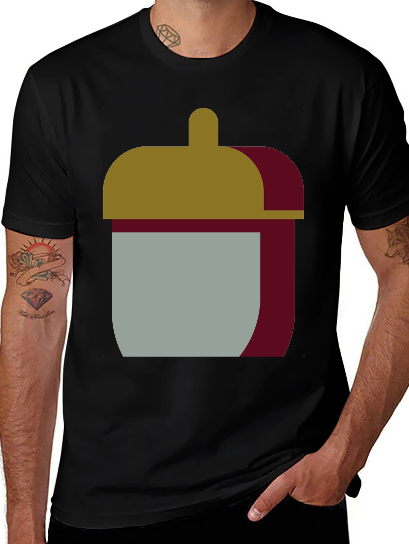 Variant 11 of Abstract Jar Graphic Tee - Stylish Comfort
