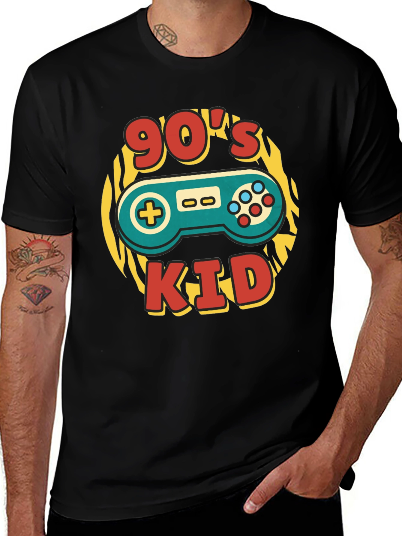 Variant 11 of 90's Kid T-Shirt - Retro Gamer Style