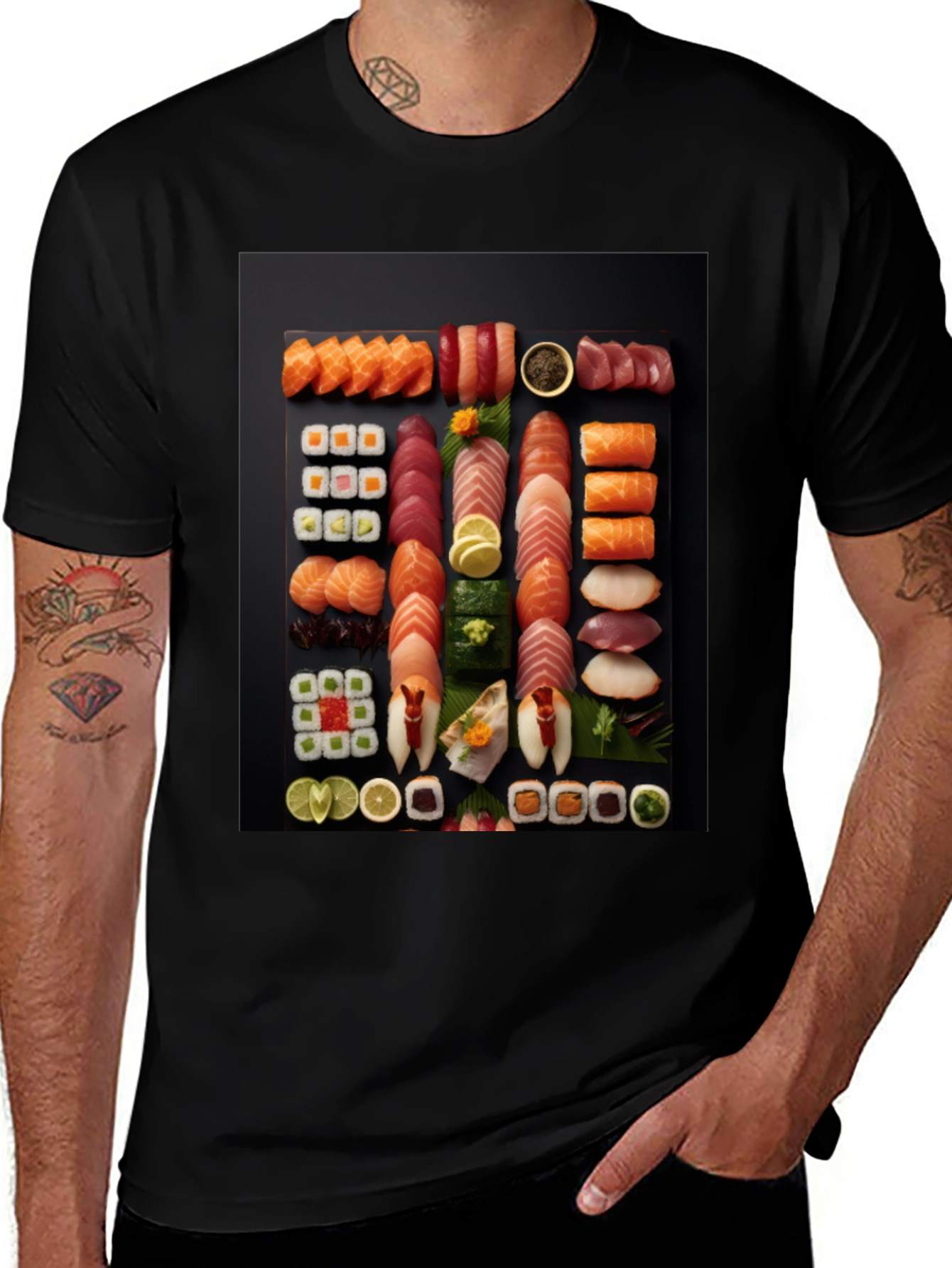 Sushi Feast T-Shirt - Foodie Fashion