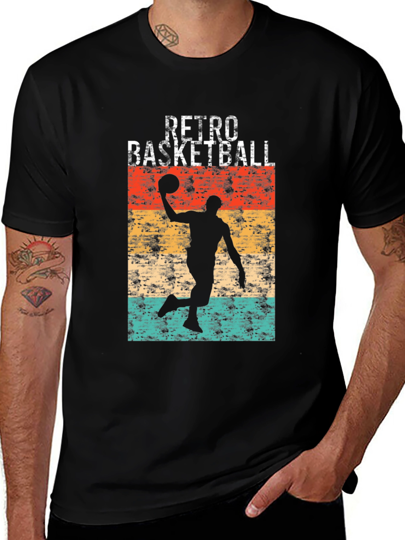 Variant 5 of Retro Basketball Player T-Shirt - Vintage Graphic Tee