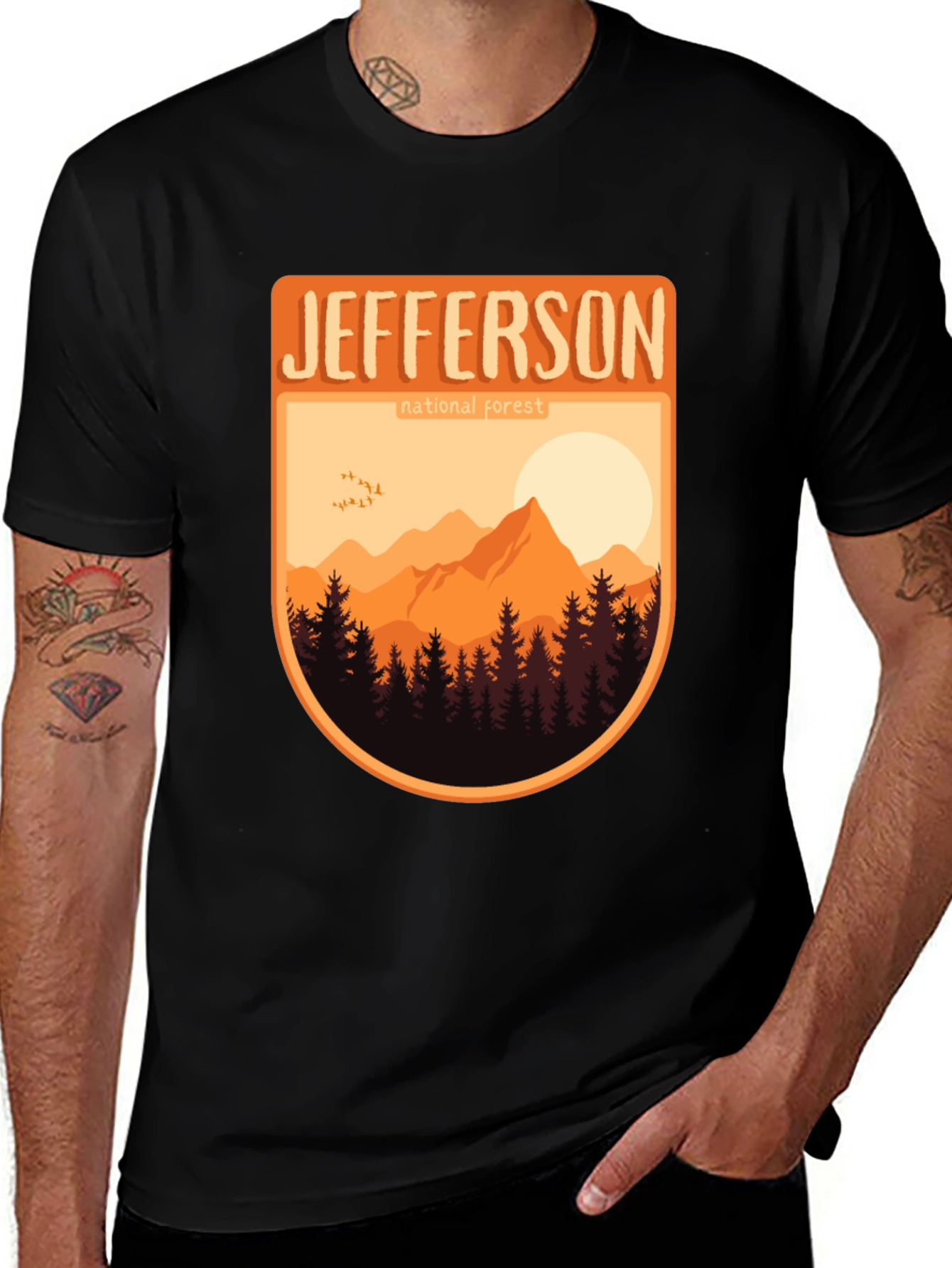 Variant 10 of Jefferson National Forest Graphic Tee - Nature Adventure Shirt