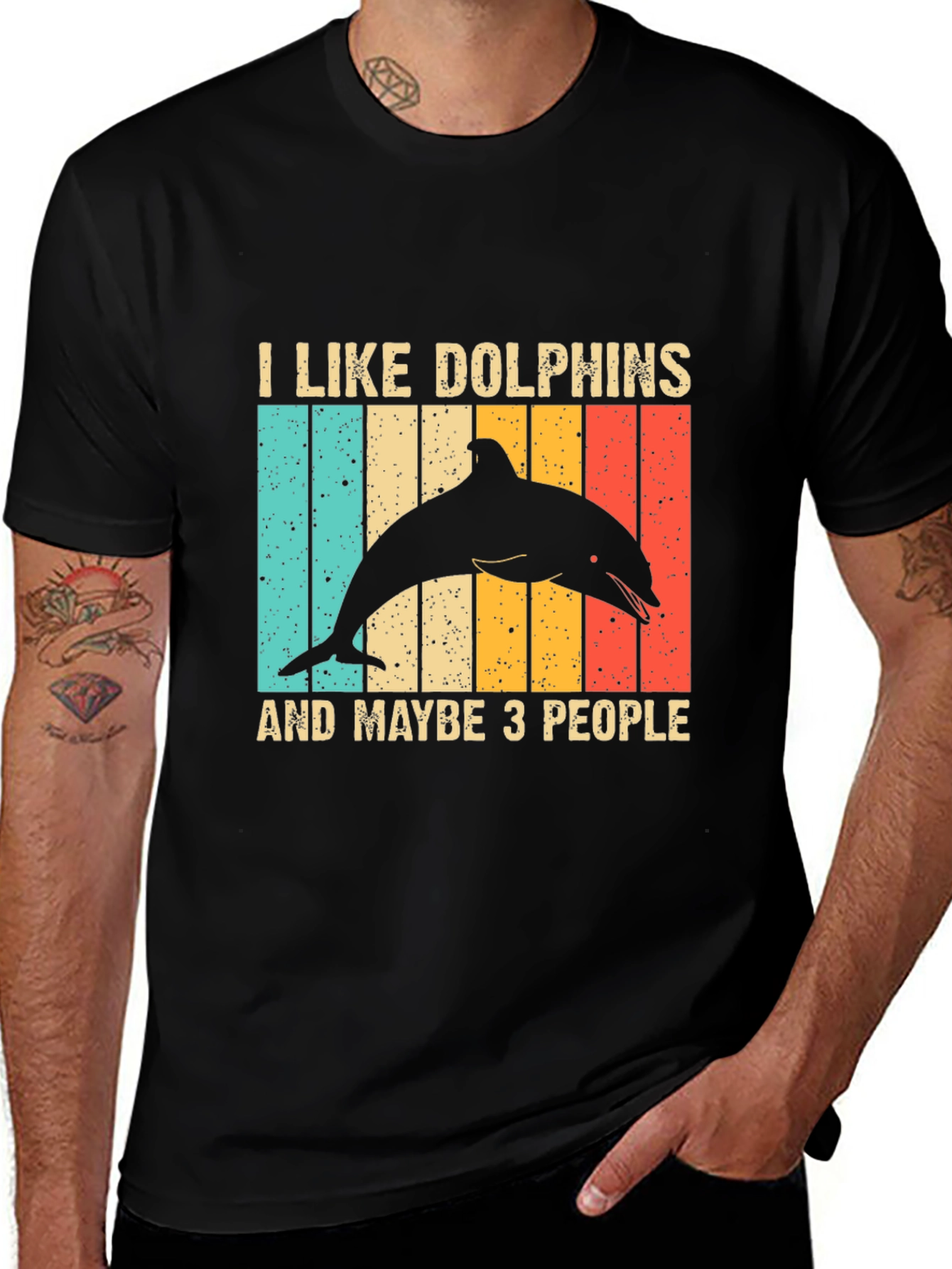 Variant 14 of I Like Dolphins and Maybe 3 People T-Shirt