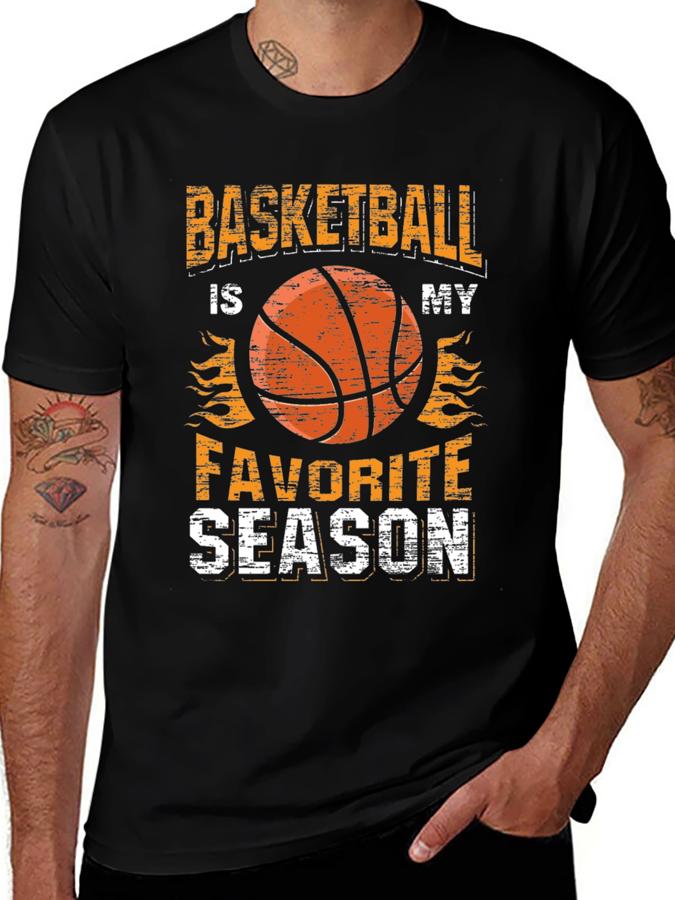 Variant 9 of Basketball is My Favorite Season Graphic Tee