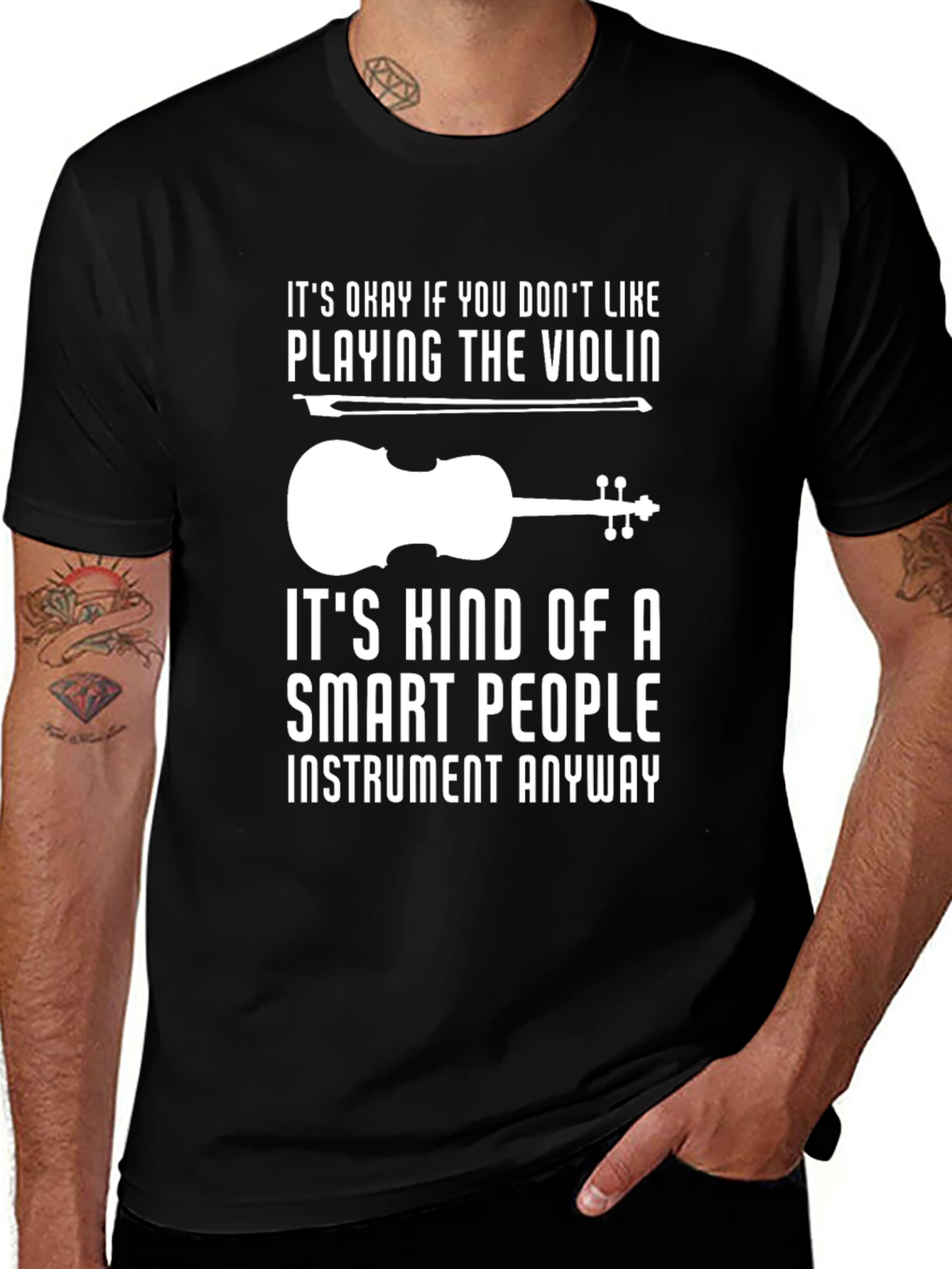 Variant 26 of Smart People Violin T-Shirt