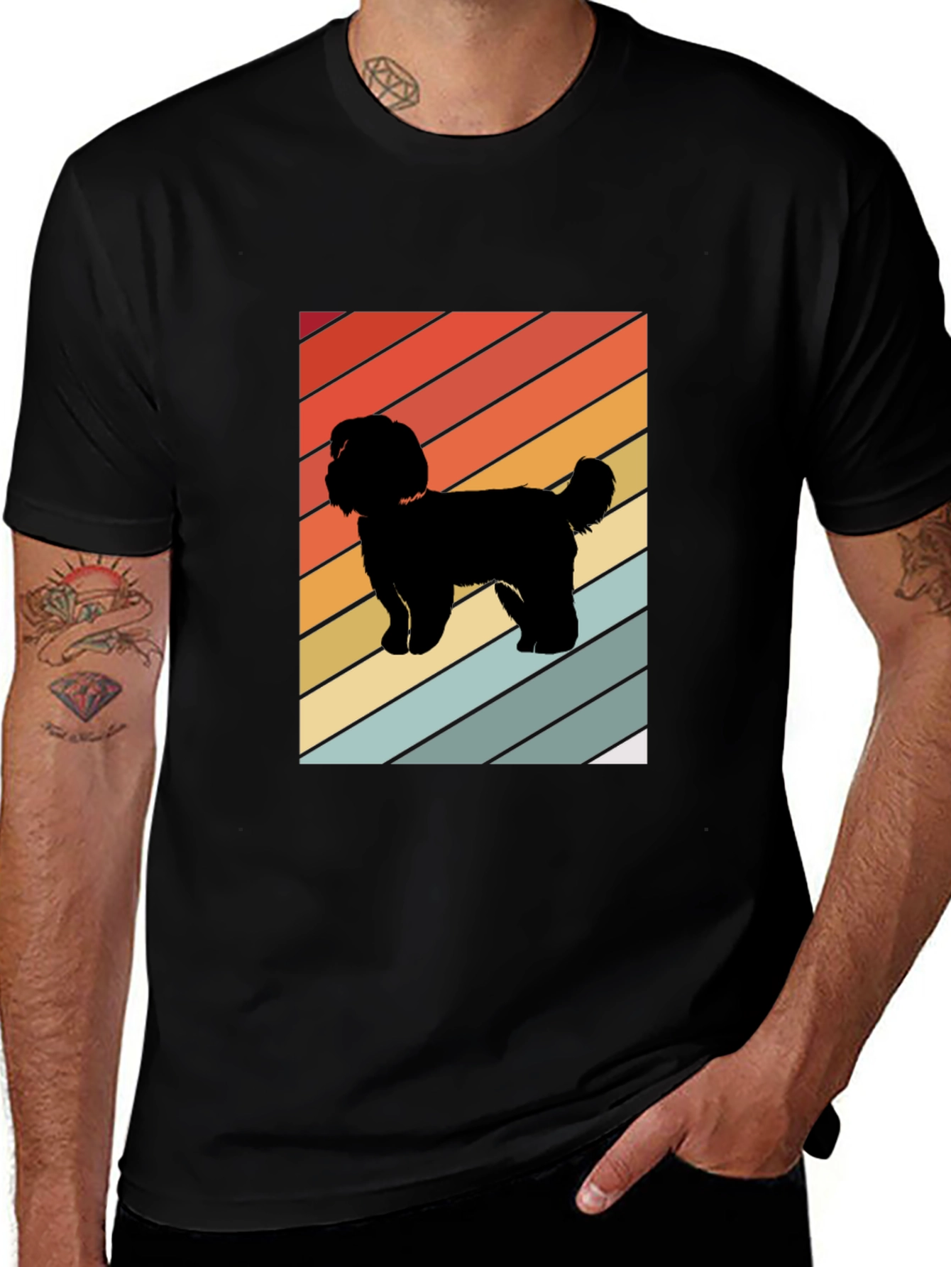 Variant 8 of Retro Dog Silhouette T-Shirt
