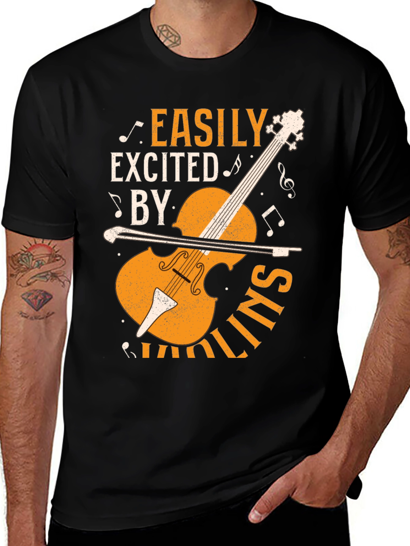 Variant 20 of Easily Excited by Violins Graphic T-Shirt