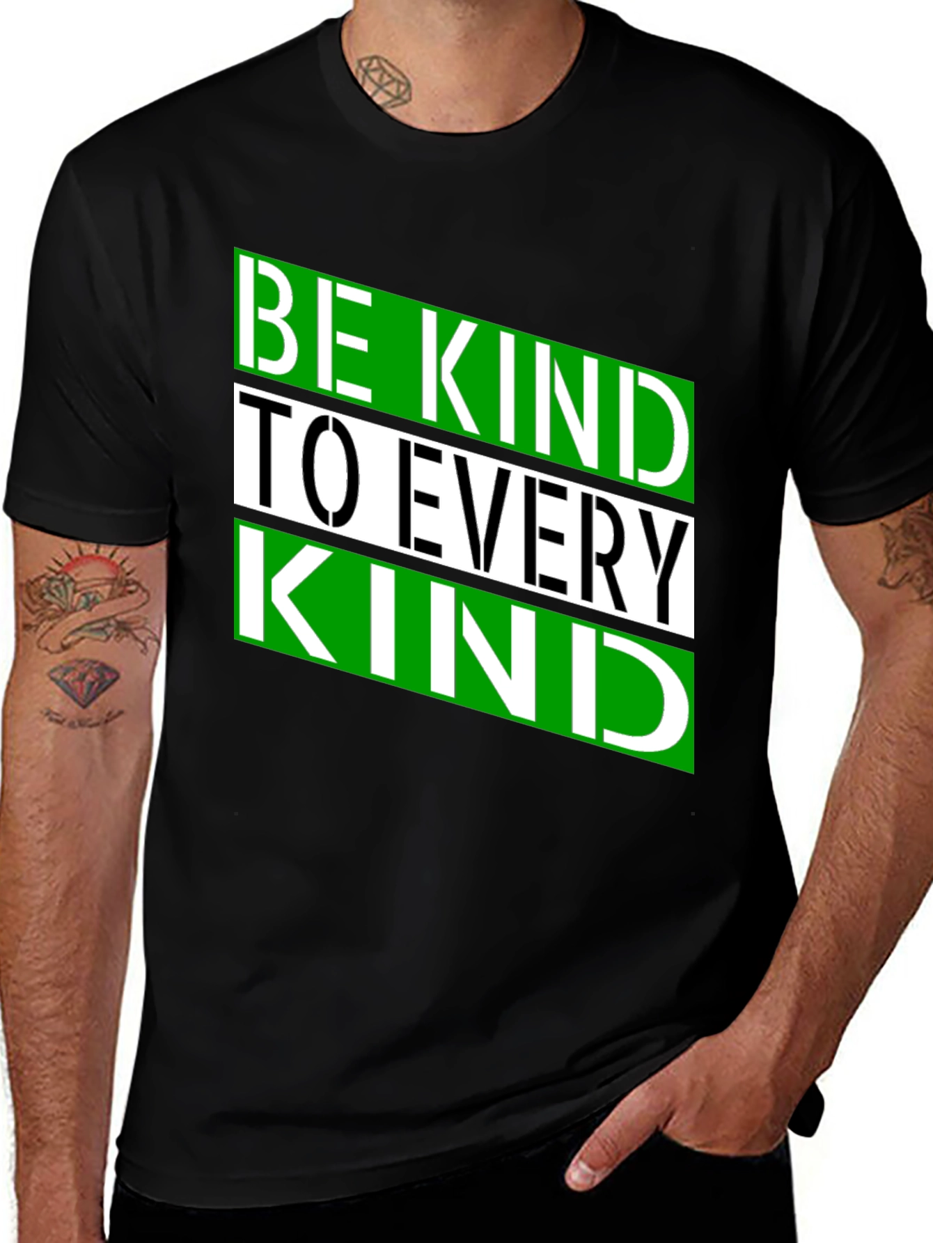 Variant 10 of Be Kind to Every Kind Black T-Shirt