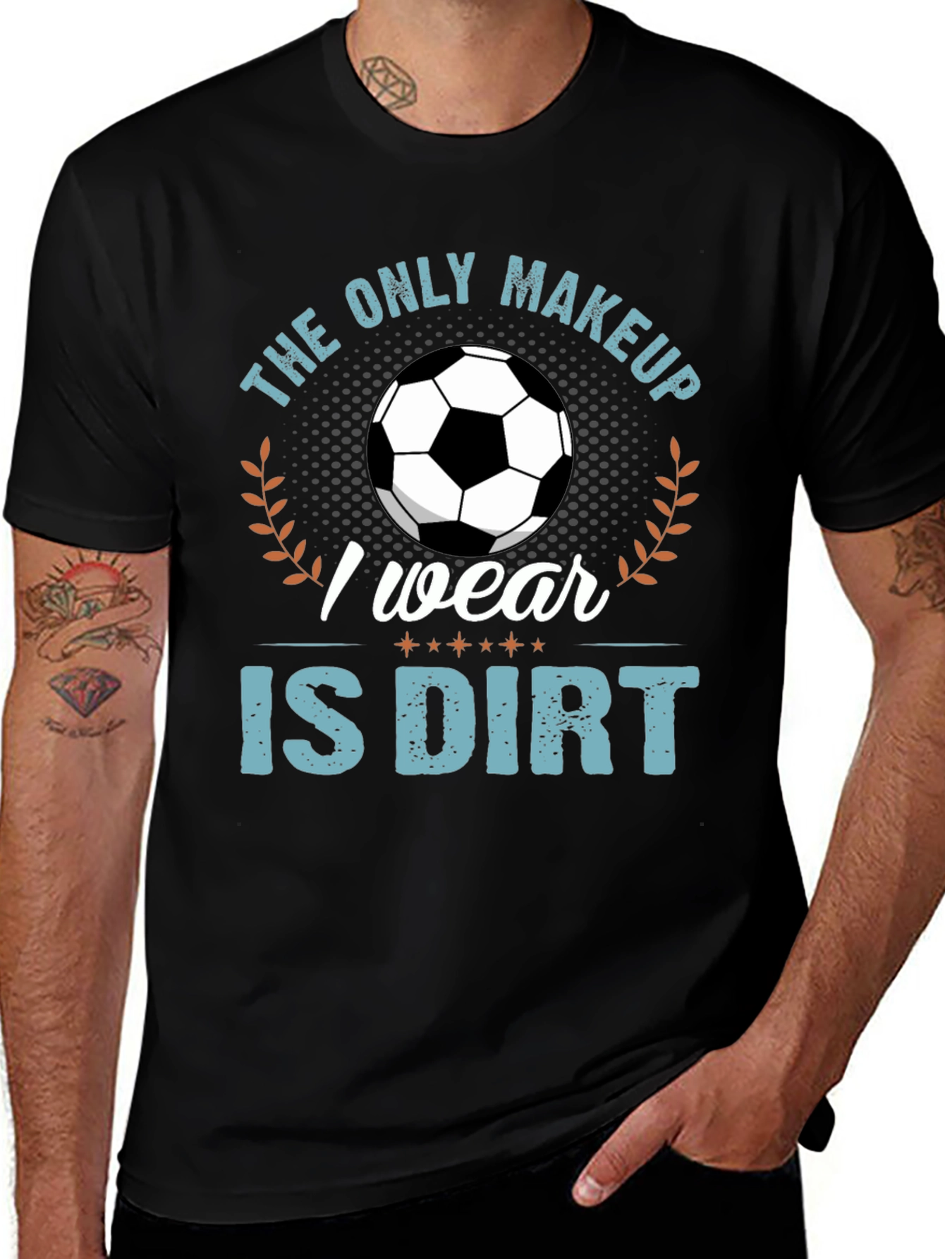 Variant 19 of Soccer is My Makeup T-Shirt