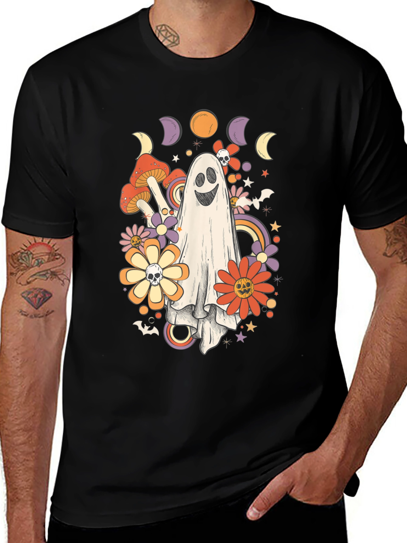 Variant 28 of Ghostly Retro Halloween T-Shirt