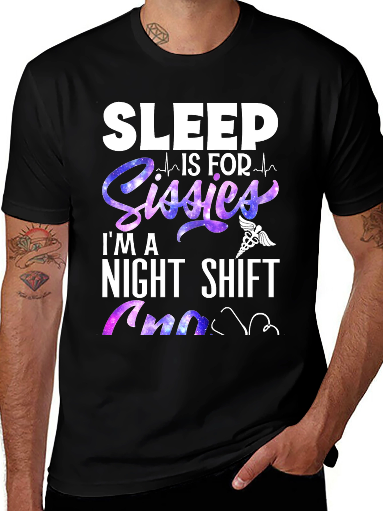 Night Shift Nurse Tee - Sleep is for Sissies T-Shirt