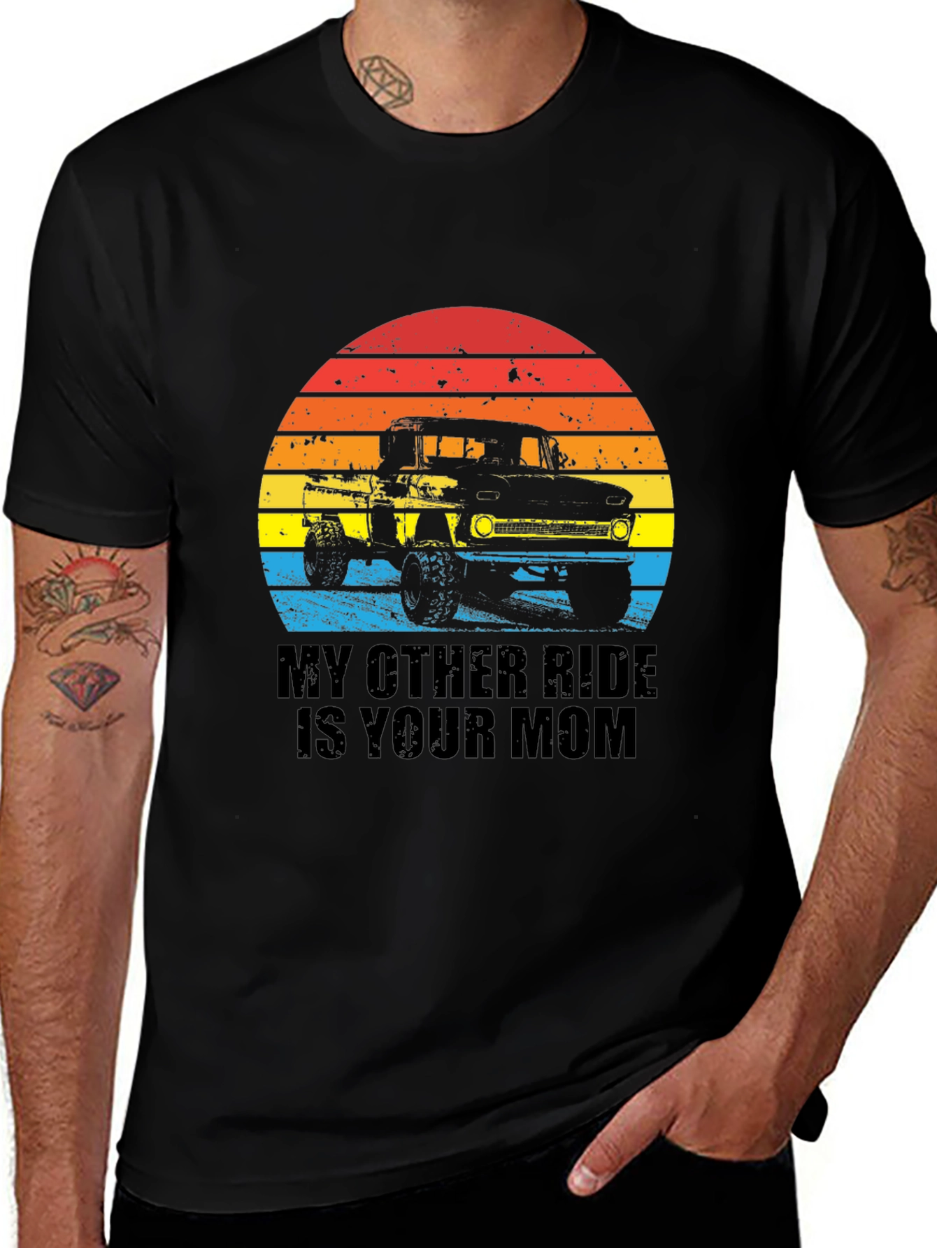 Variant 13 of My Other Ride is Your Mom Truck Graphic T-Shirt