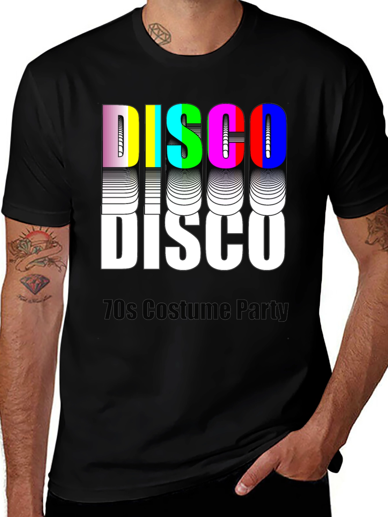 Variant 3 of Disco 70s Costume Party T-Shirt