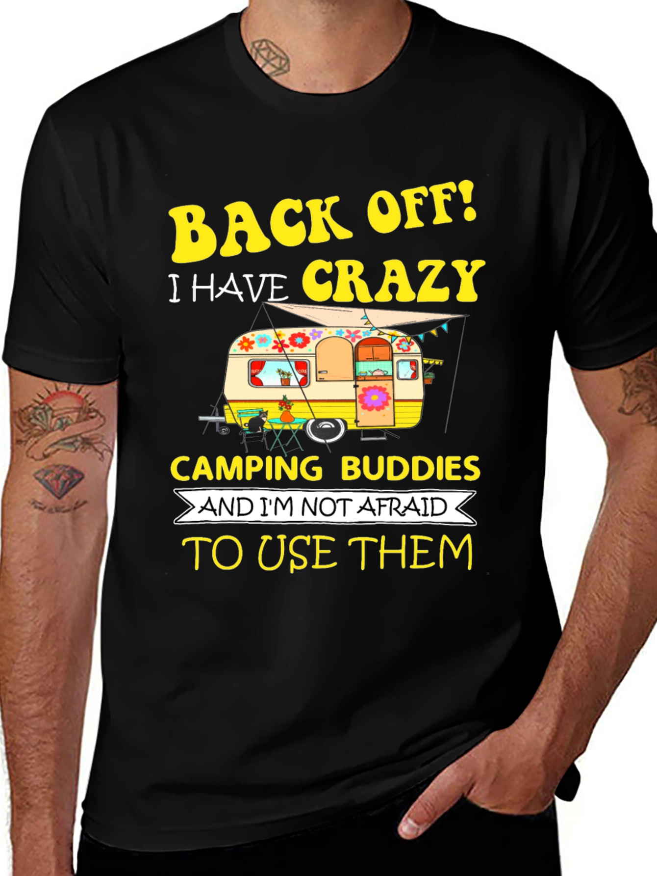 Variant 27 of Crazy Camping Buddies Graphic Tee