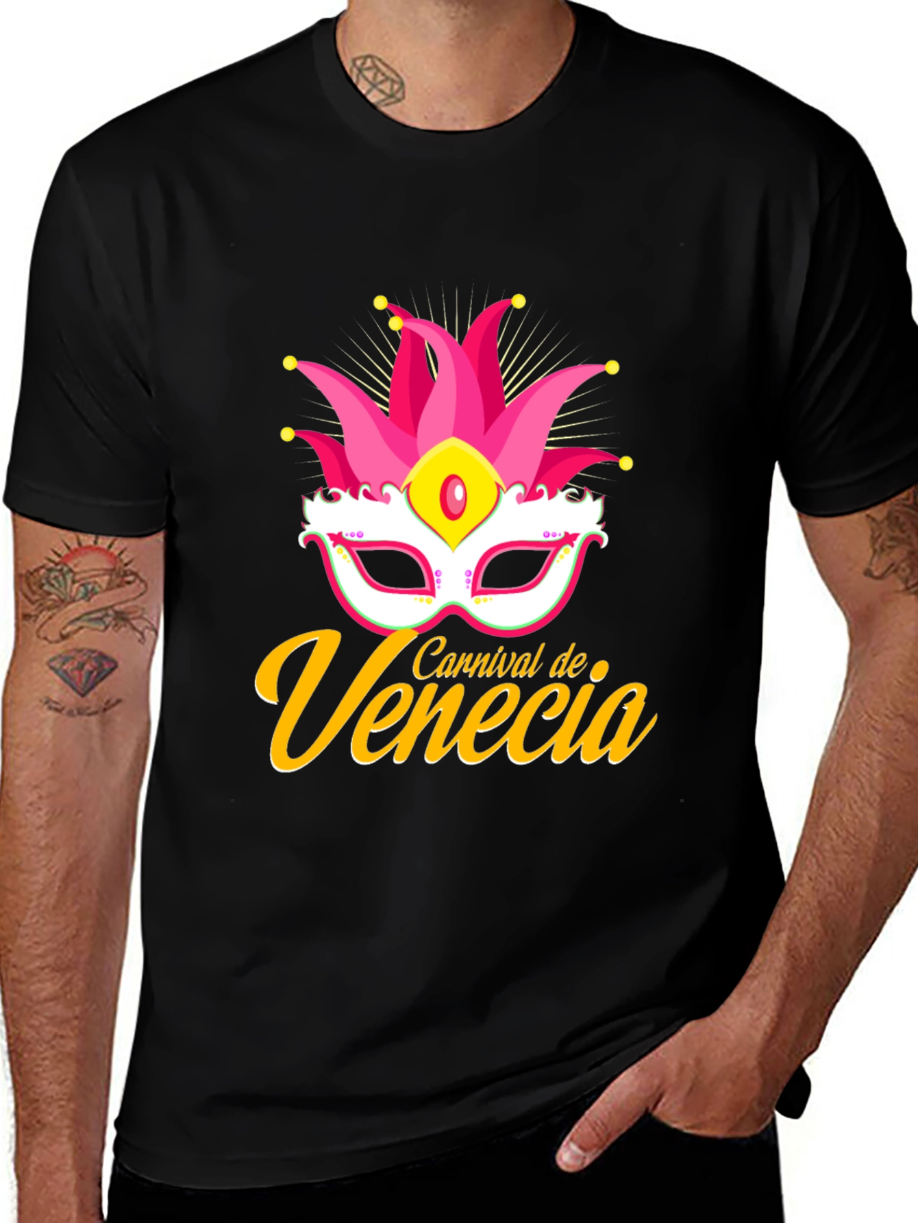 Carnival de Venecia T-Shirt - Stylish Party Tee