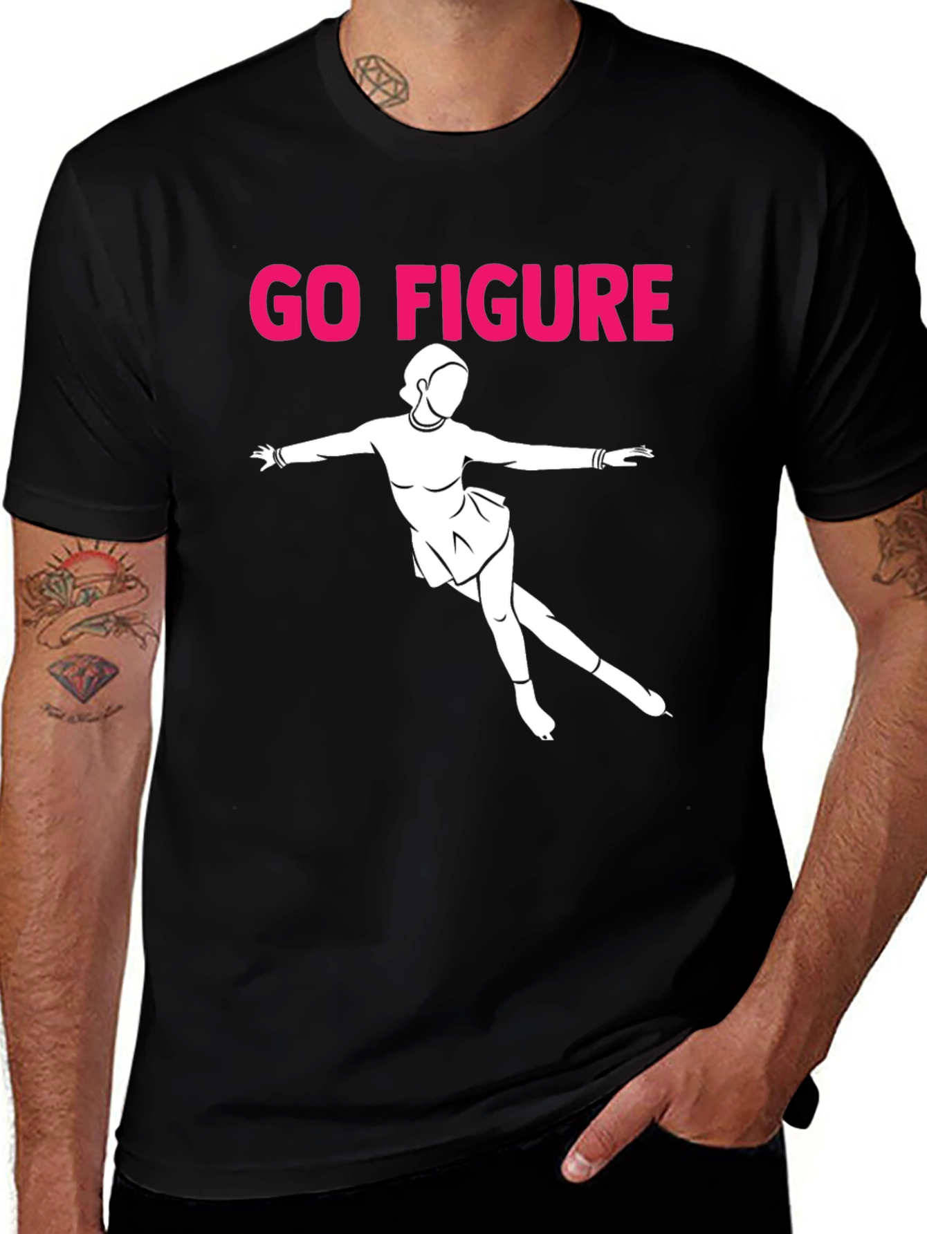 Go Figure T-Shirt - Ice Skating Graphic Tee