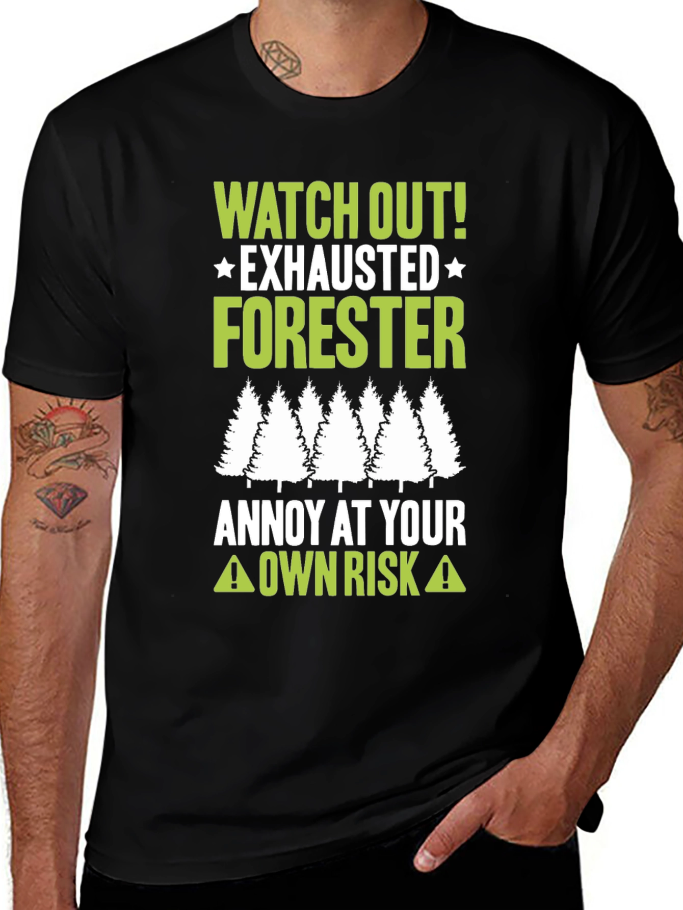 Exhausted Forester T-Shirt - Annoy At Your Own Risk!