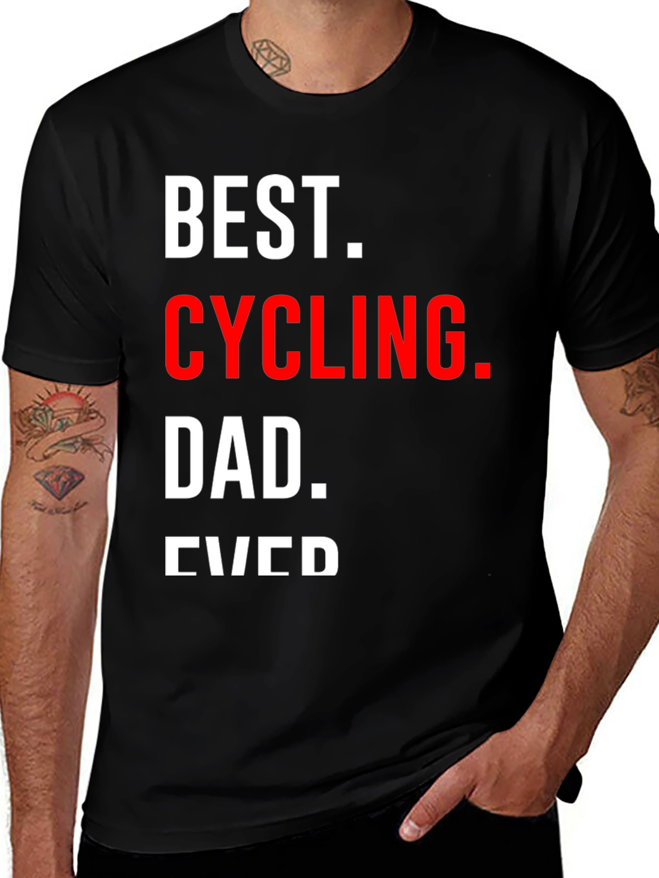 Variant 2 of Best Cycling Dad Ever T-Shirt