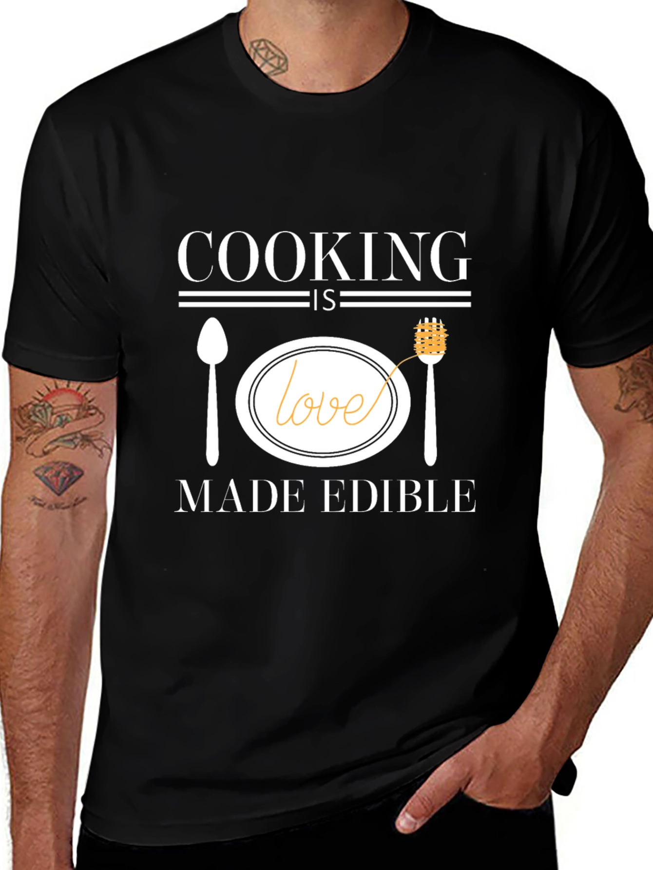Variant 9 of Cooking is Love Made Edible T-Shirt