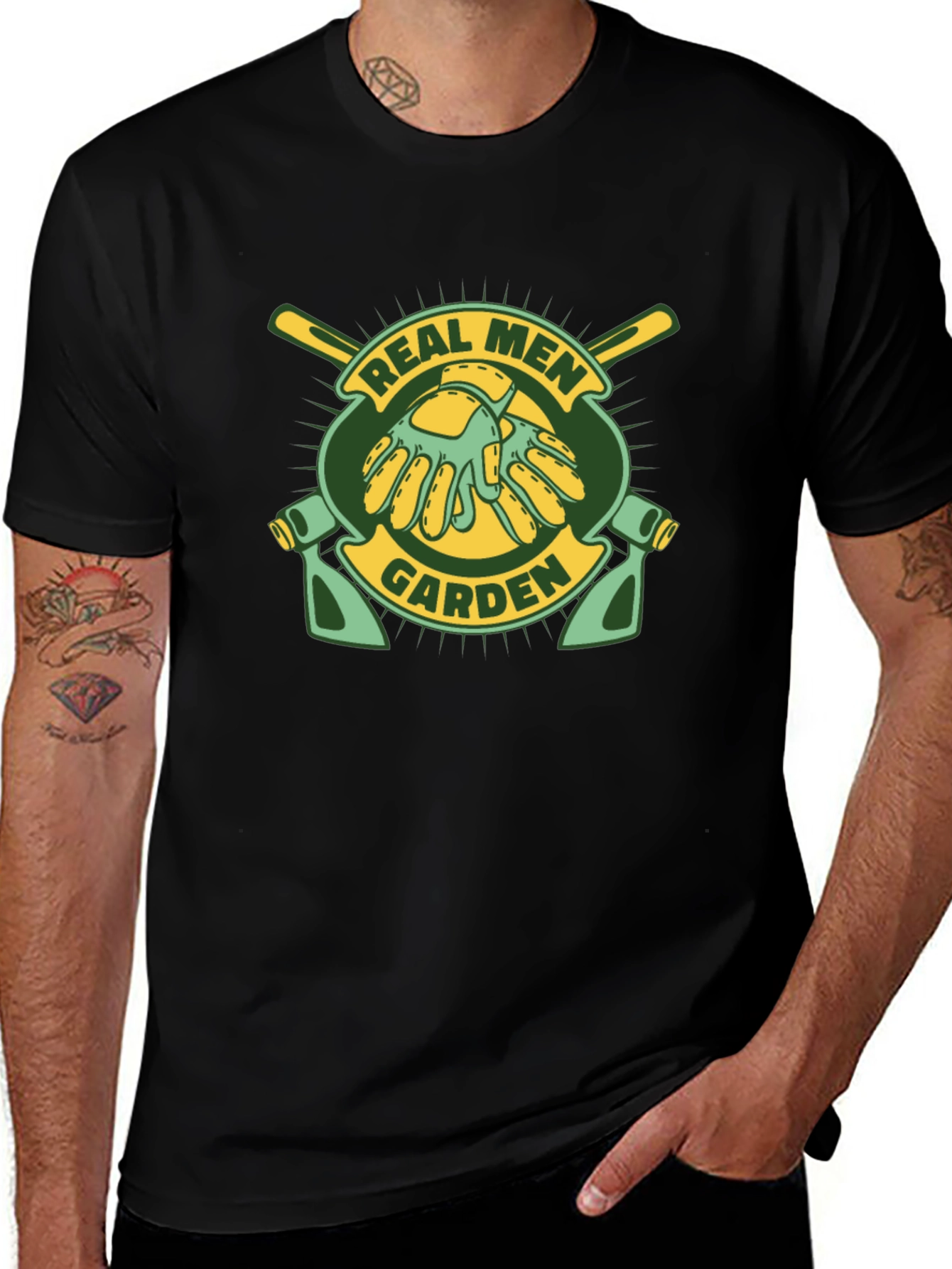 Variant 6 of Real Men Garden T-Shirt - Gardening Lover Tee