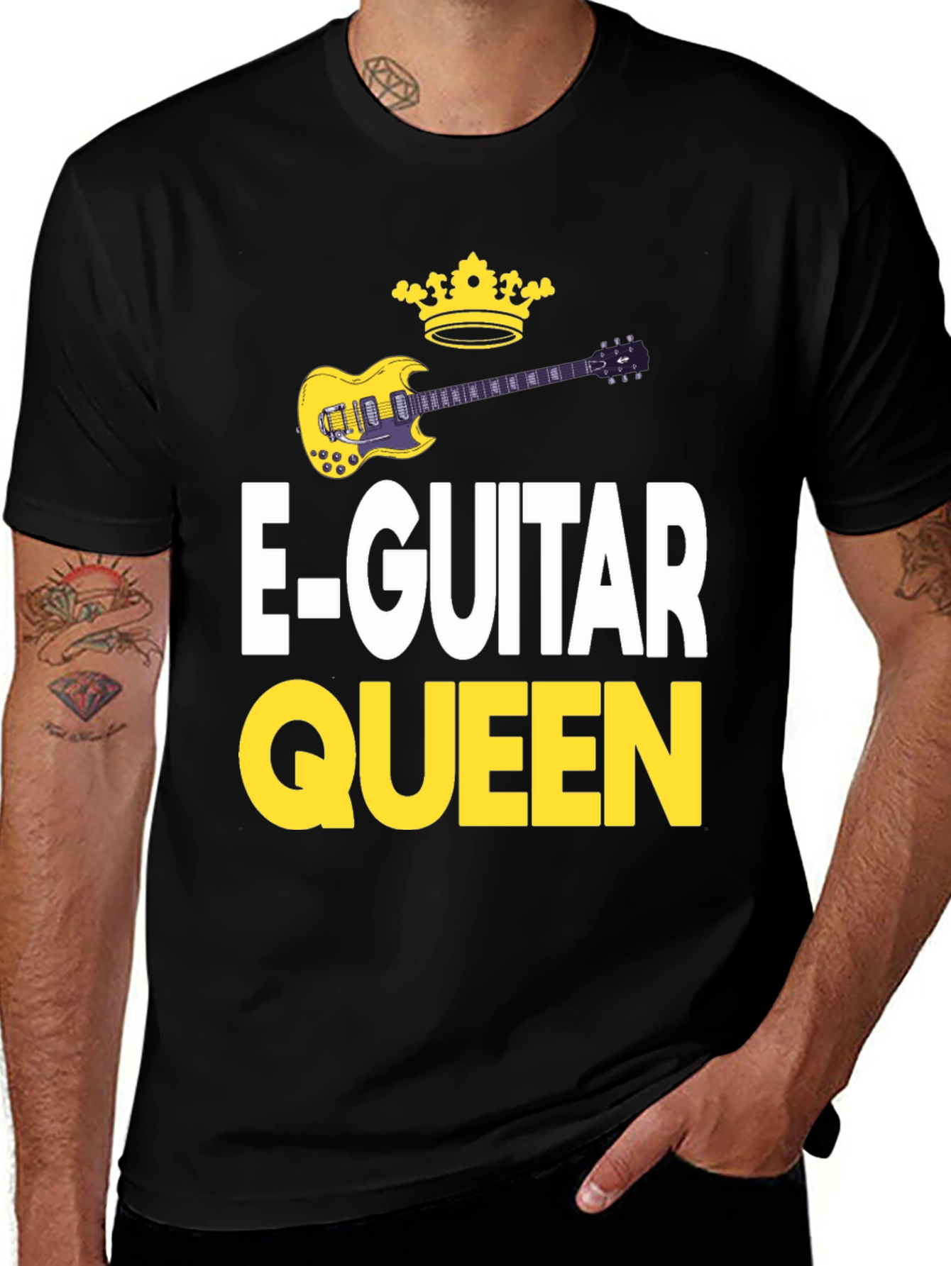 Variant 12 of E-Guitar Queen Graphic Tee