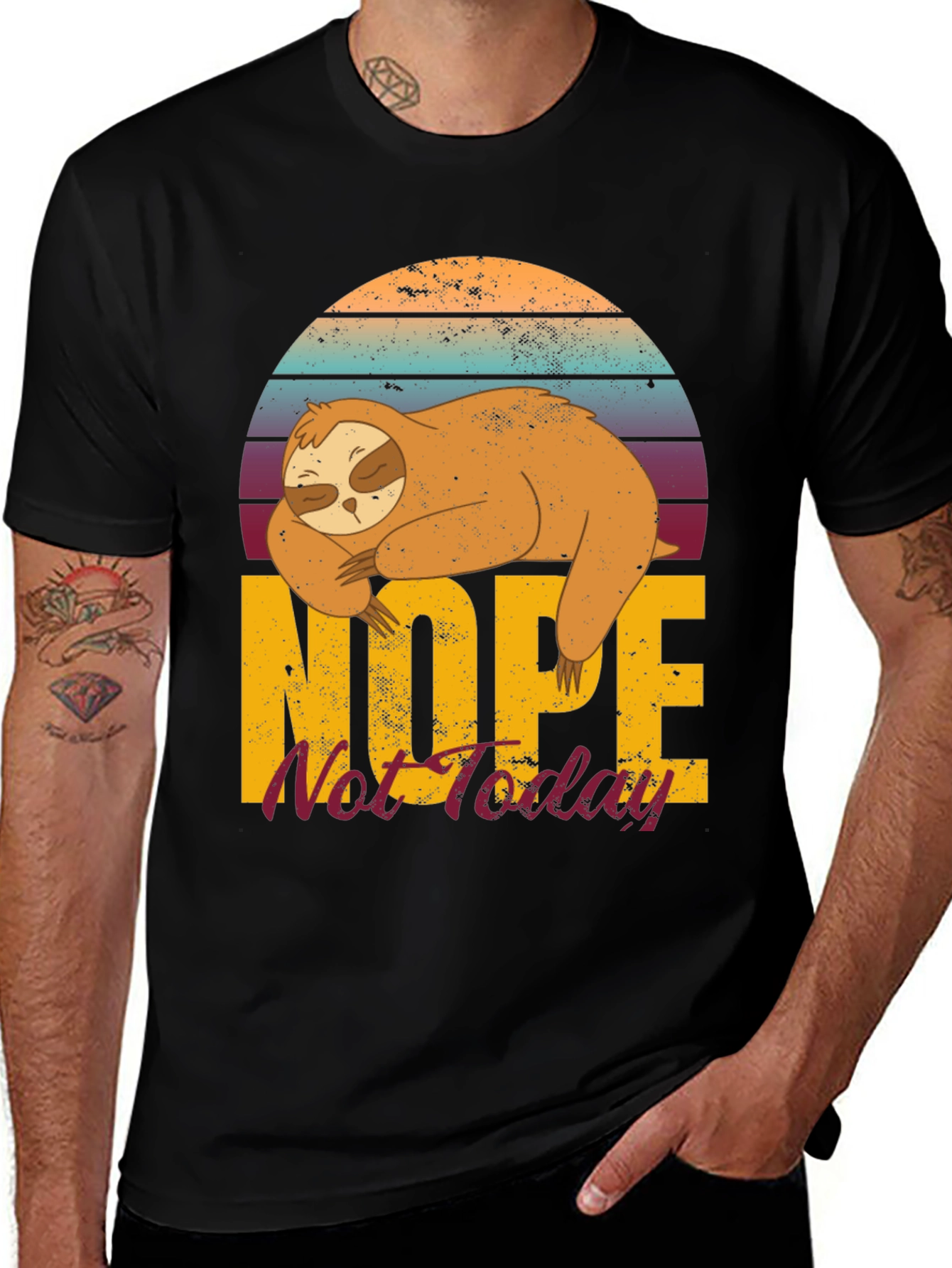 Variant 21 of Nope Not Today Sloth Graphic Tee