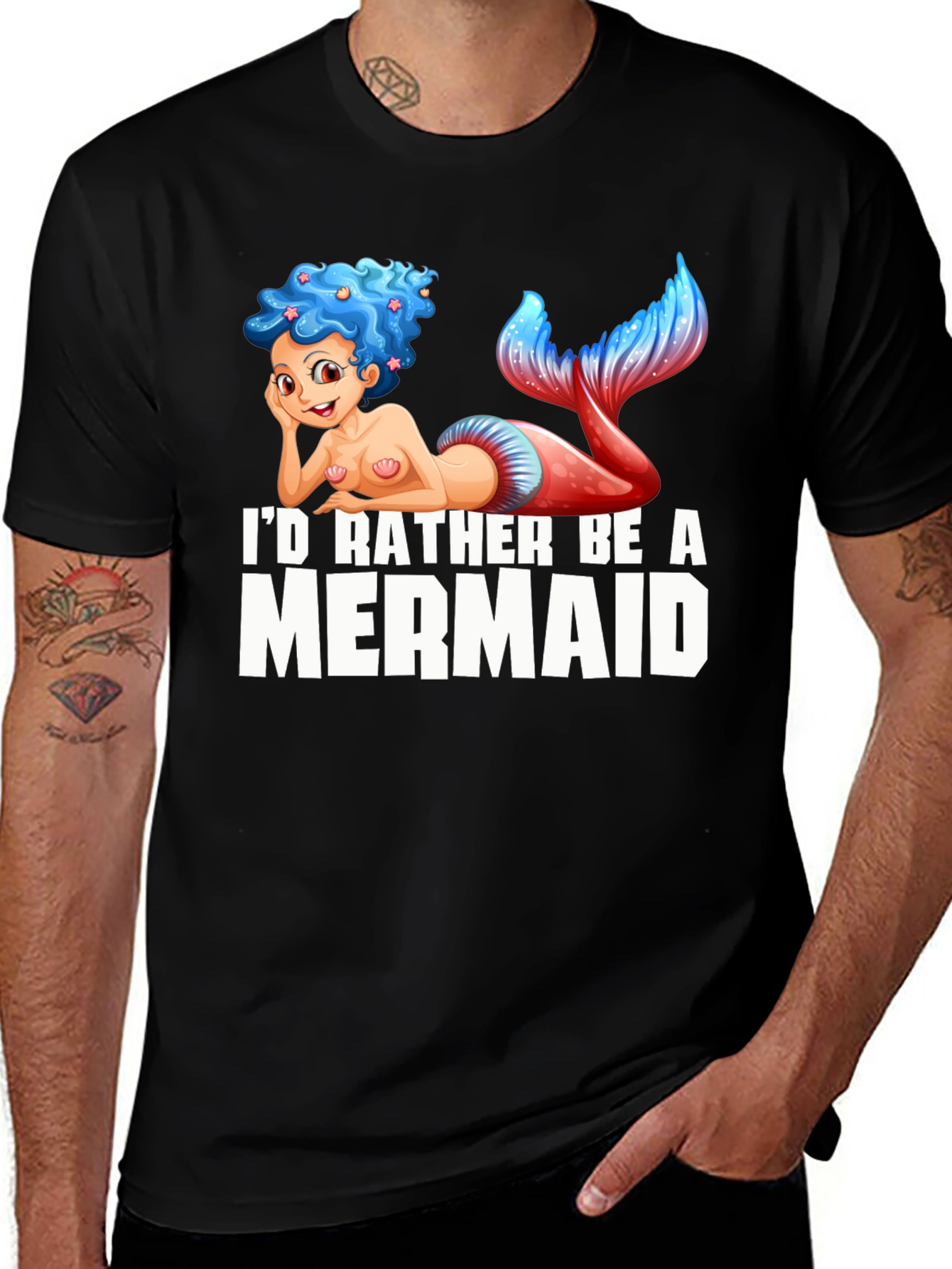 Variant 16 of I'd Rather Be A Mermaid T-Shirt