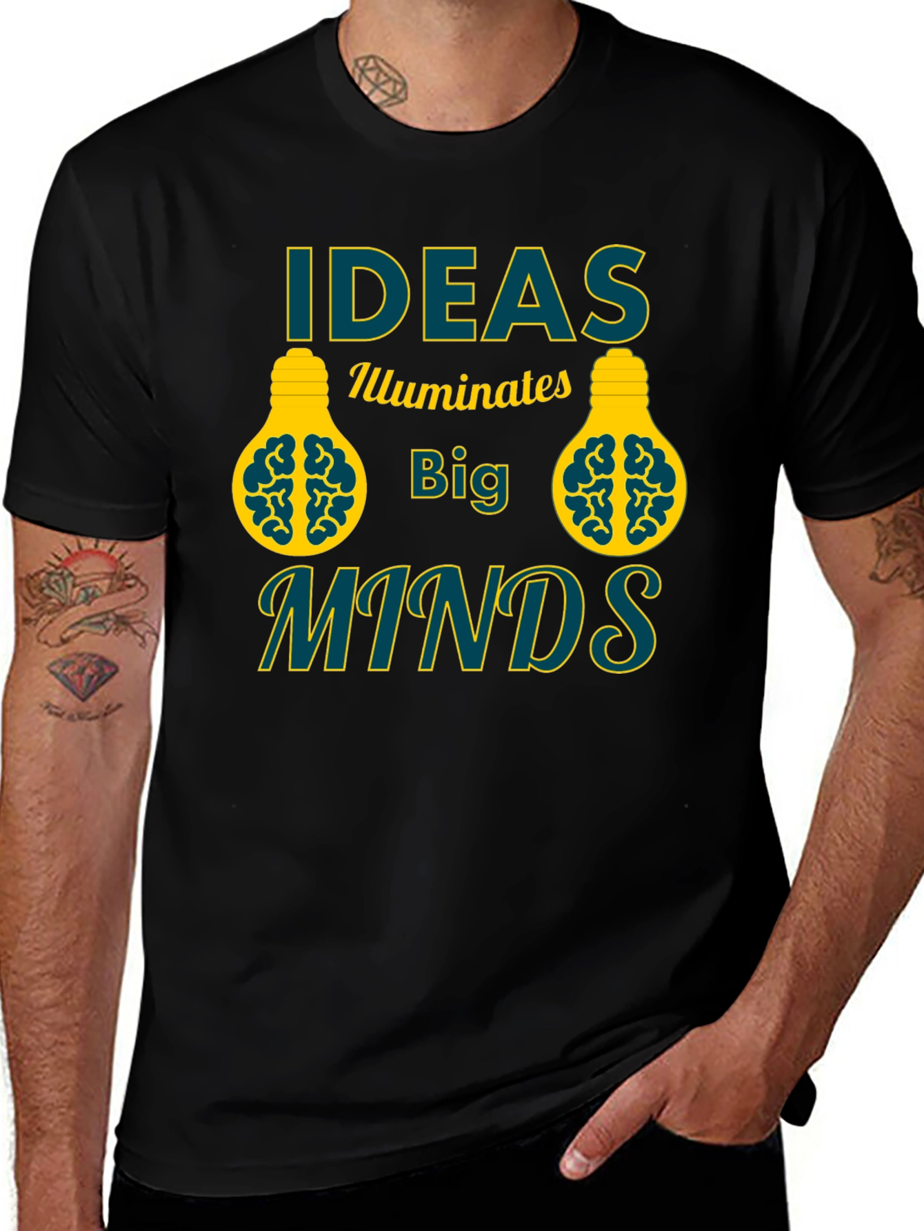Variant 29 of Ideas Illuminate Big Minds T-Shirt
