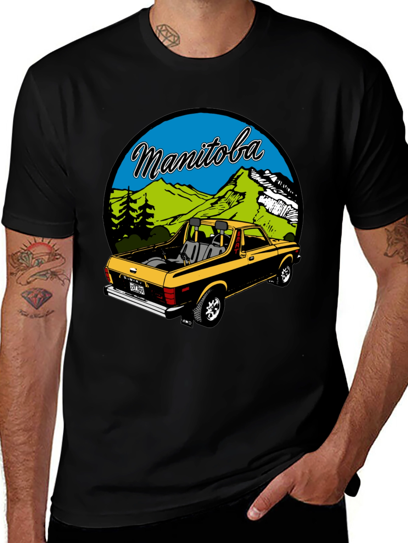 Variant 25 of Manitoba Truck Graphic T-Shirt