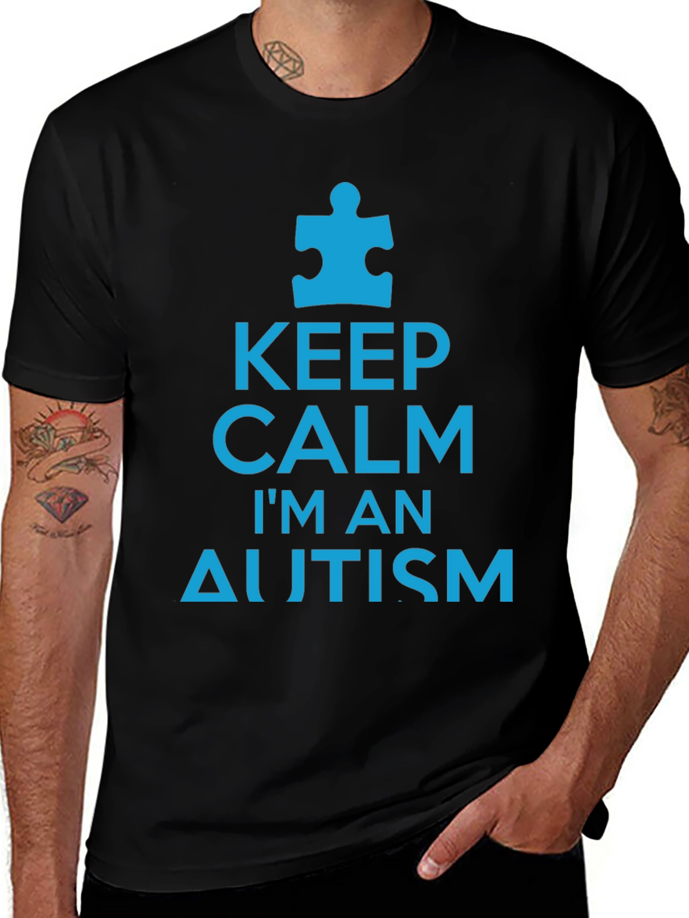 Variant 8 of Keep Calm I'm An Autism Awareness T-Shirt