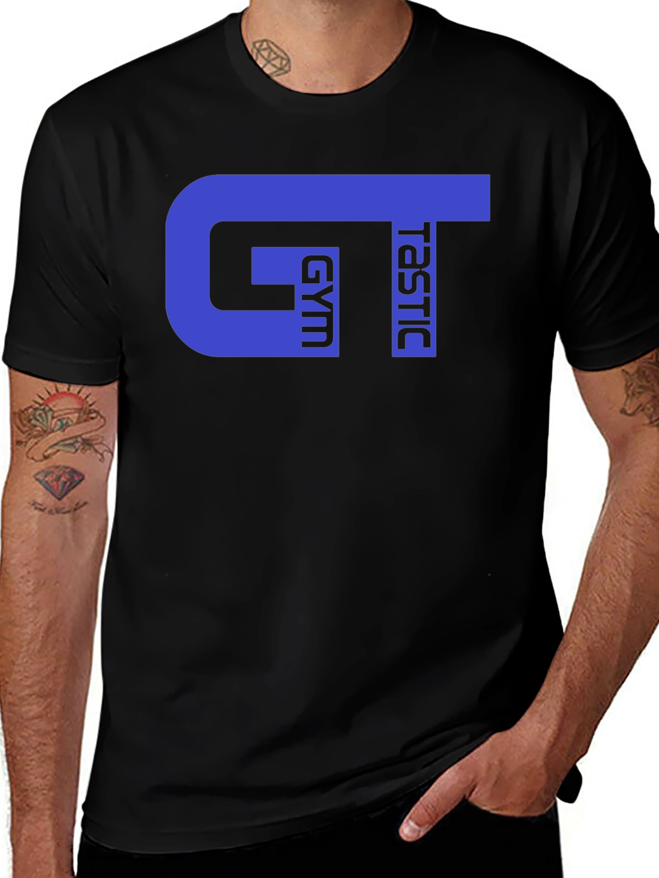 Variant 12 of Gym Tastic Black T-Shirt
