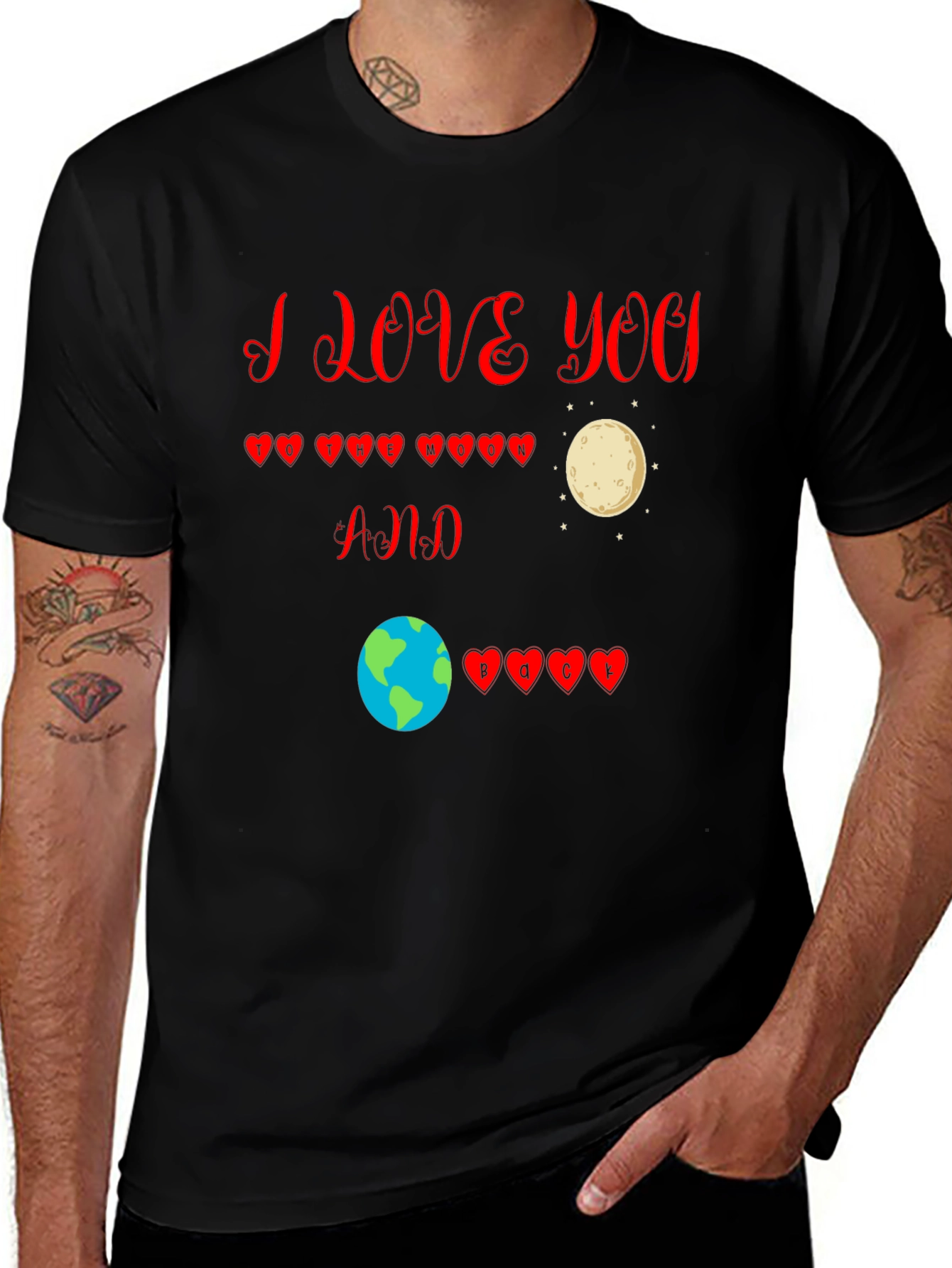 Variant 26 of I Love You to the Moon and Back T-Shirt