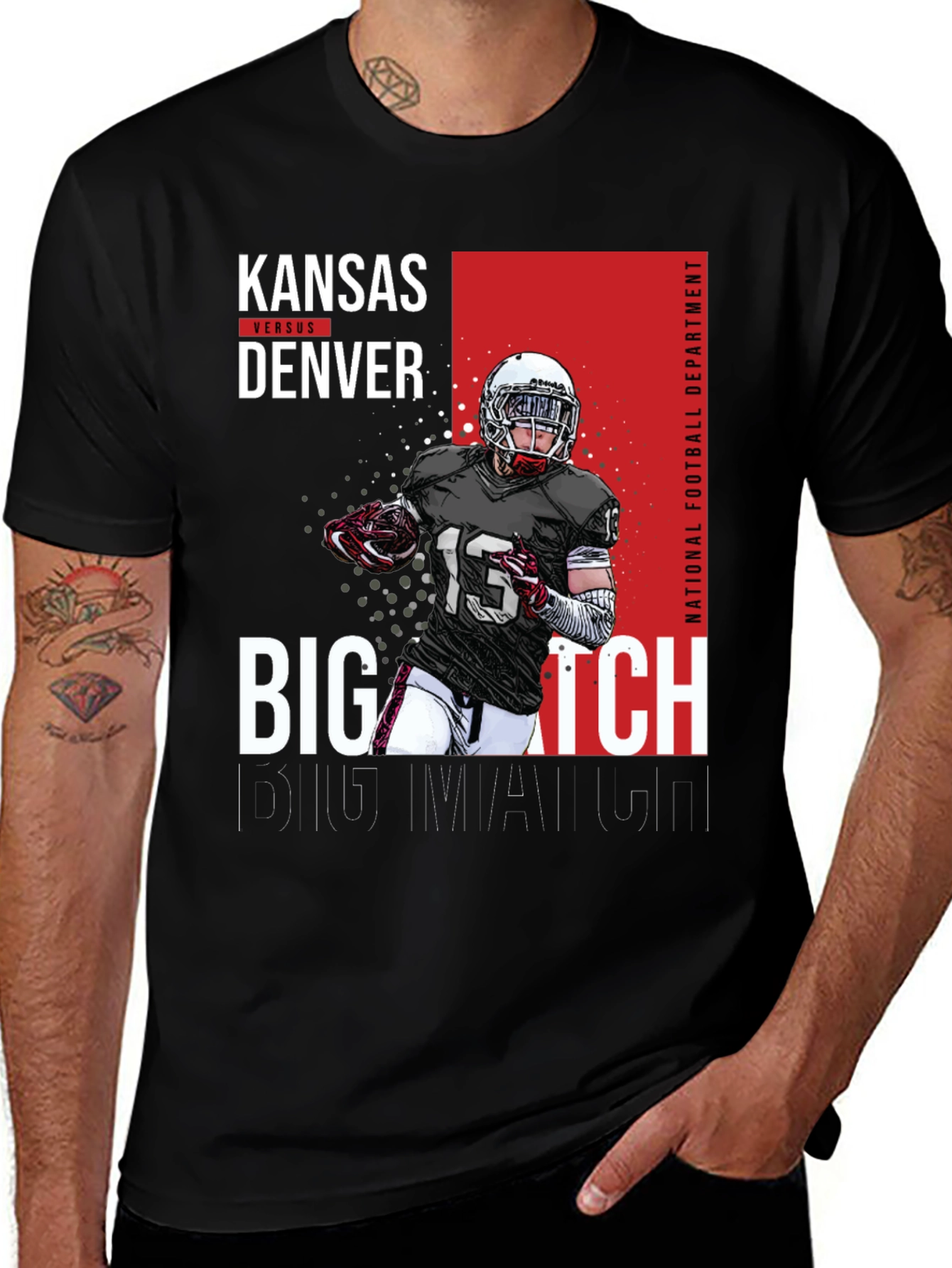 Kansas vs Denver Football Game T-Shirt