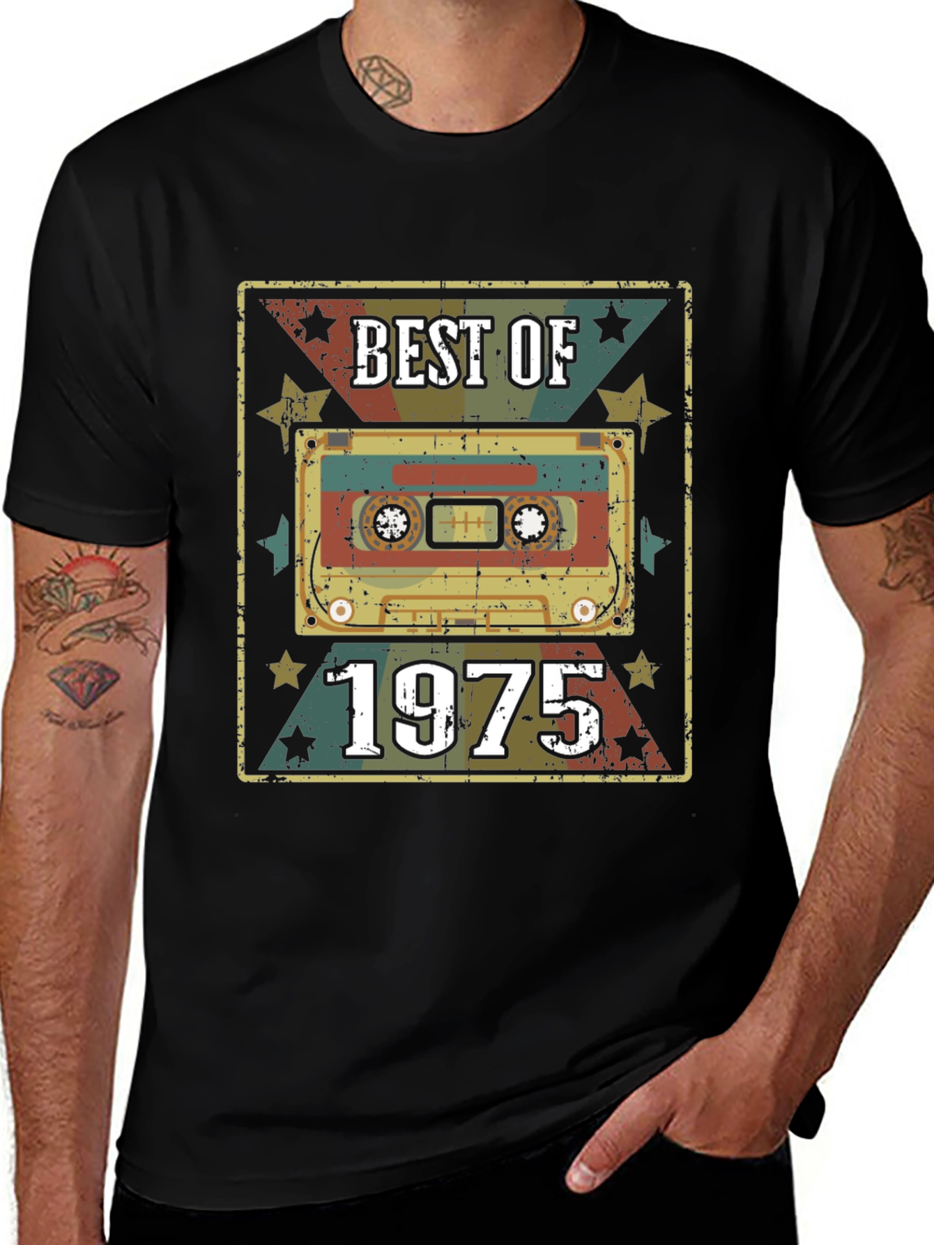 Variant 30 of Best of 1975 Cassette Tape Graphic T-Shirt